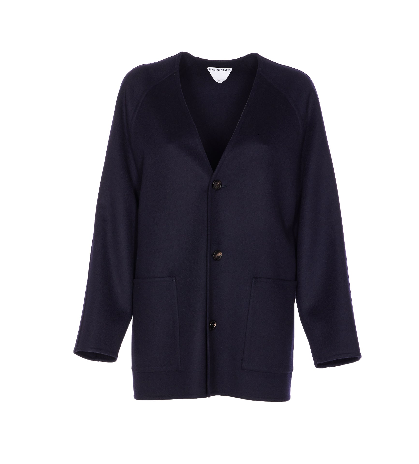 Bottega Veneta Coats Blue Wool