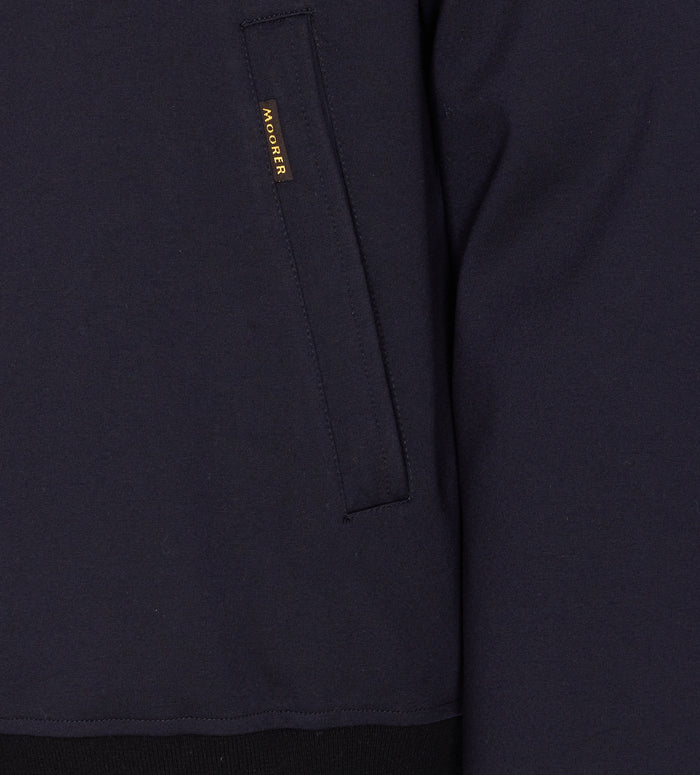 Moorer Coats Blue Elastane
