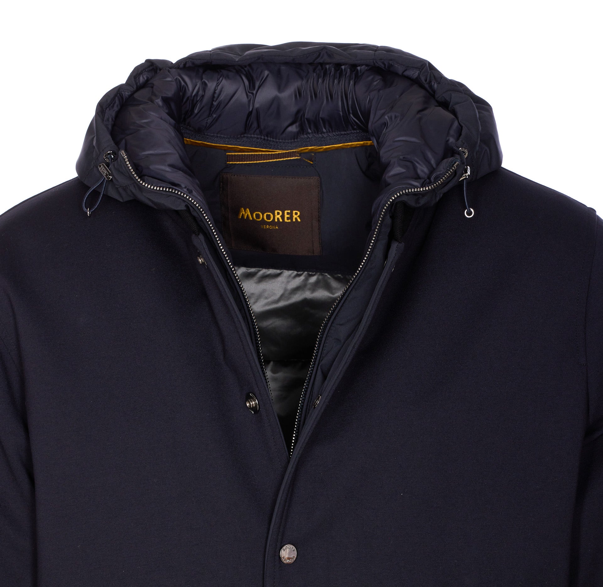 Moorer Coats Blue Elastane