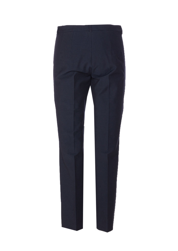 S Max Mara Trousers Blue Cotton