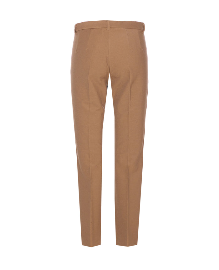 S Max Mara Trousers Beige Cotton
