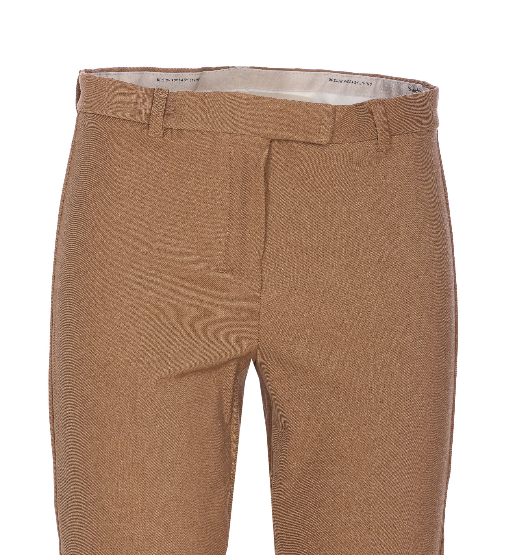 S Max Mara Trousers Beige Cotton