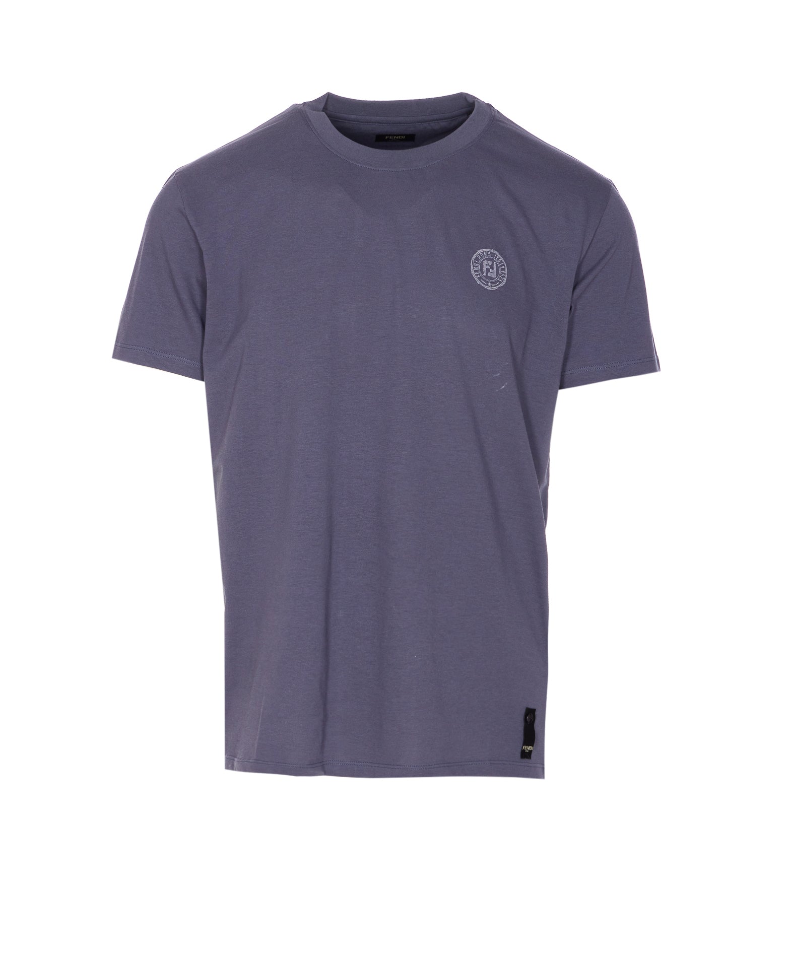 Fendi T-Shirts And Polos Blue Cotton