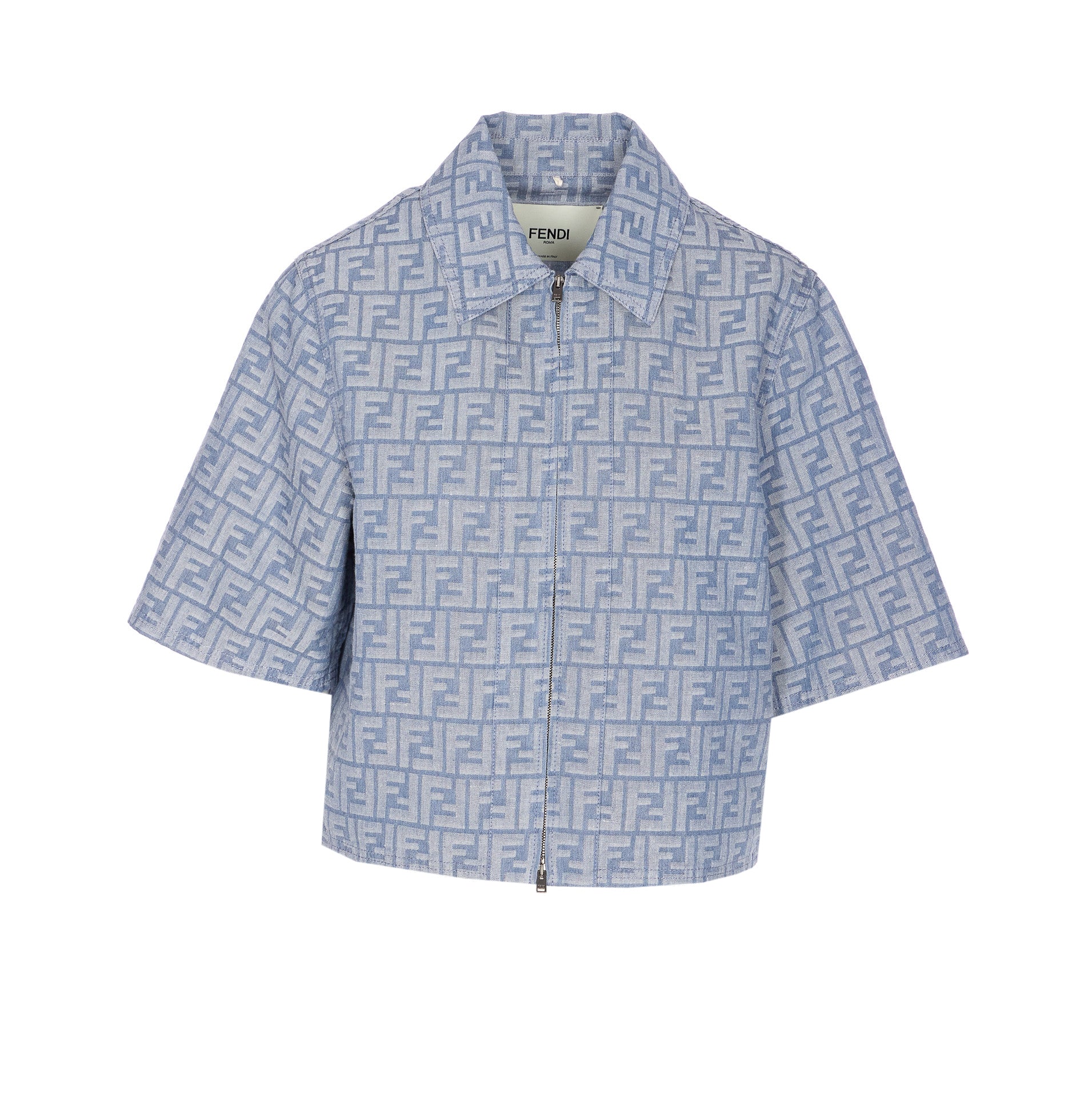 Fendi Jackets Blue Cotton
