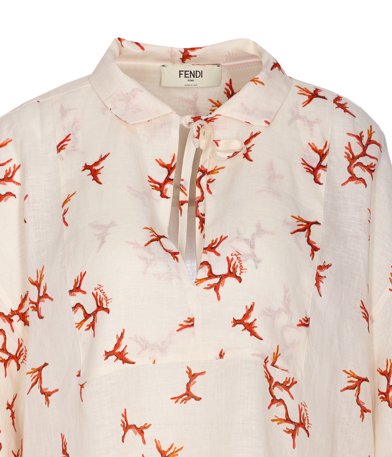 Fendi Shirts White Linen