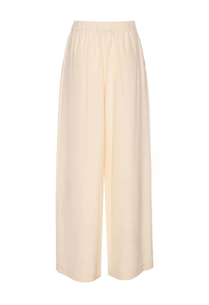 Max Mara Trousers White Silk