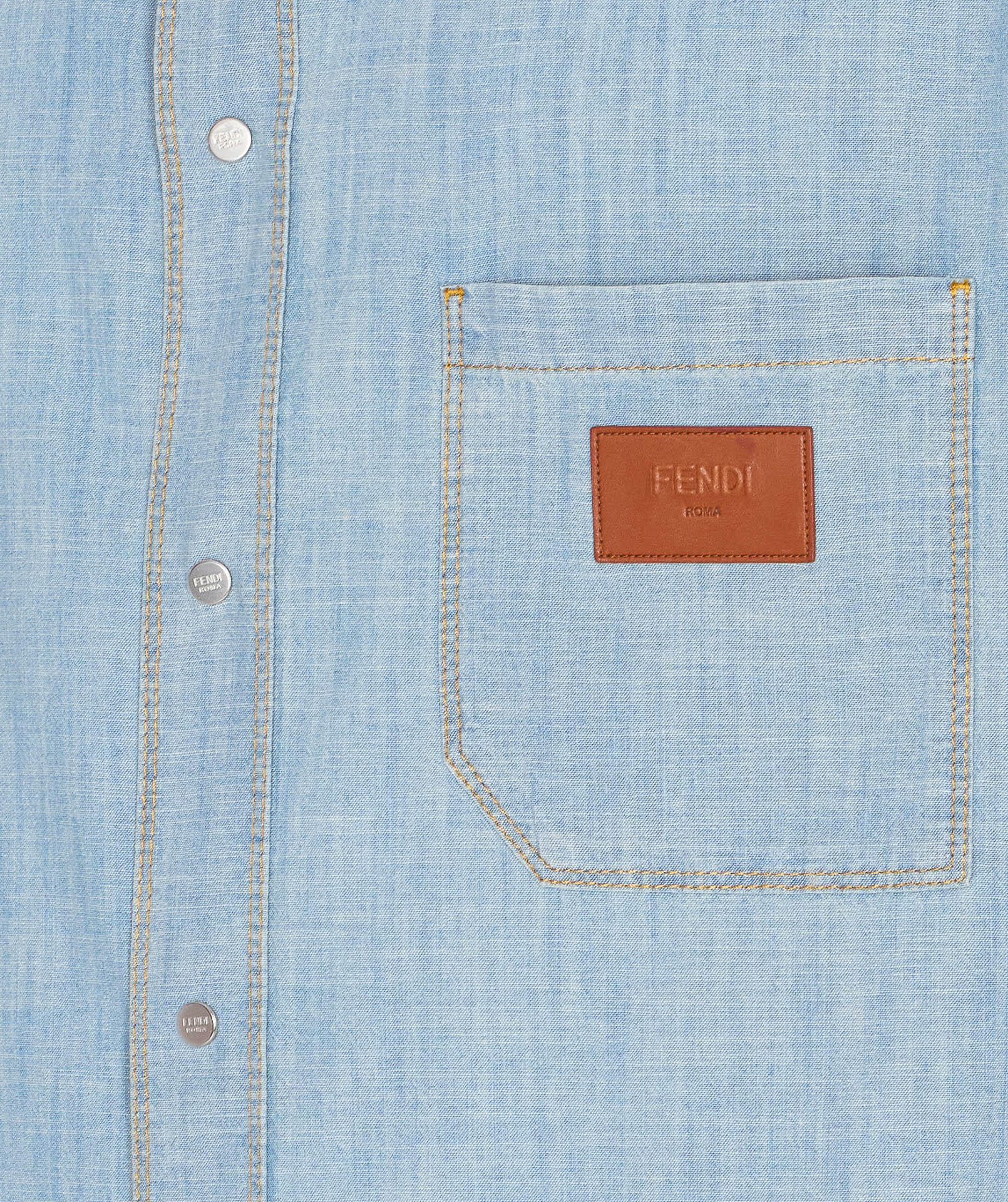 Fendi Shirts Blue Cotton