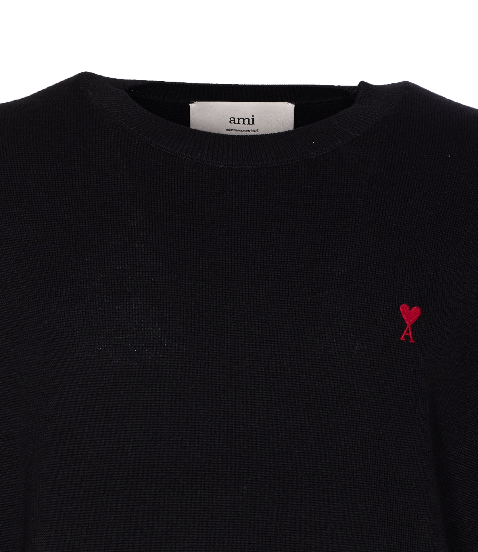 Ami Alexandre Matiussi Sweaters Black Merino Wool