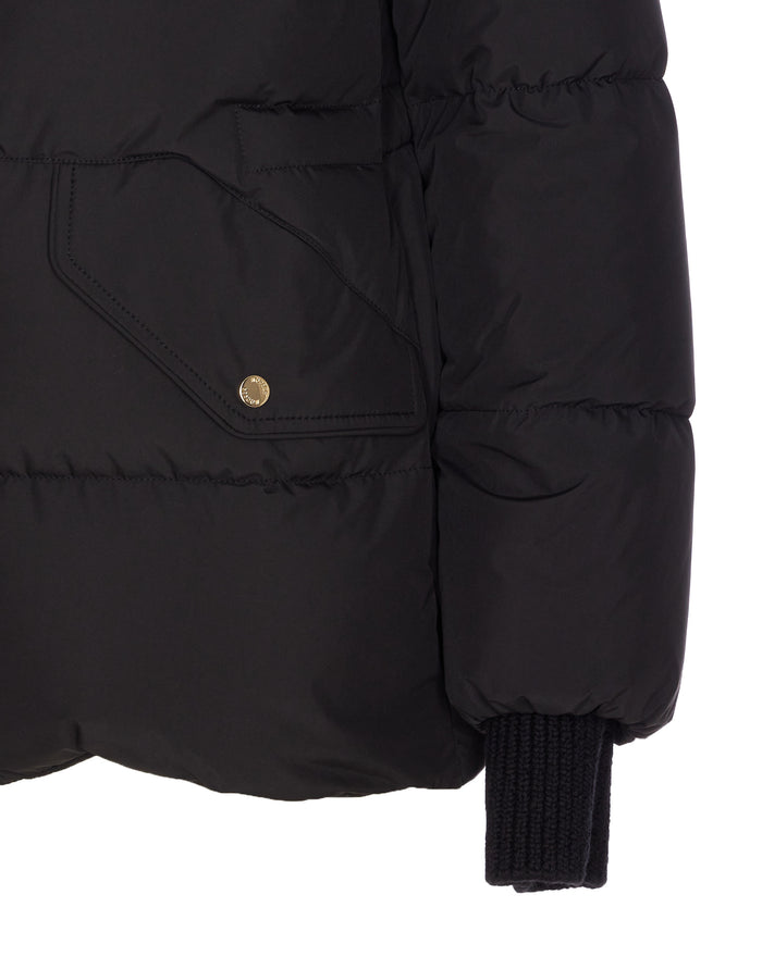 Moorer Coats Black Polyester