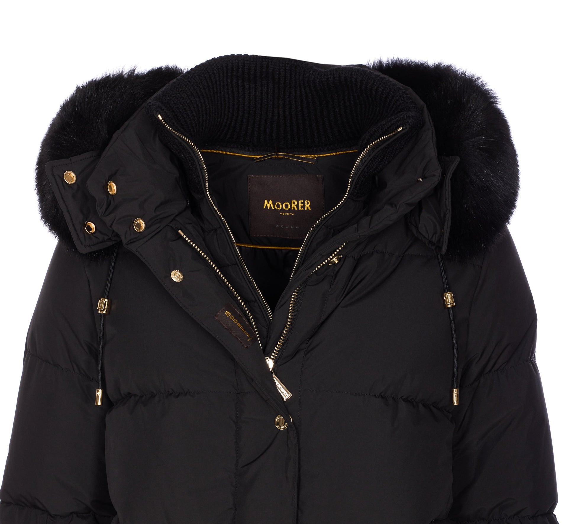 Moorer Coats Black Polyester