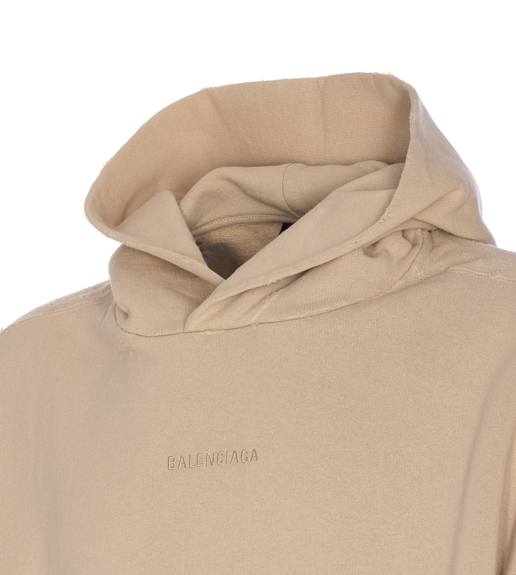 Balenciaga Sweaters Beige Cotton