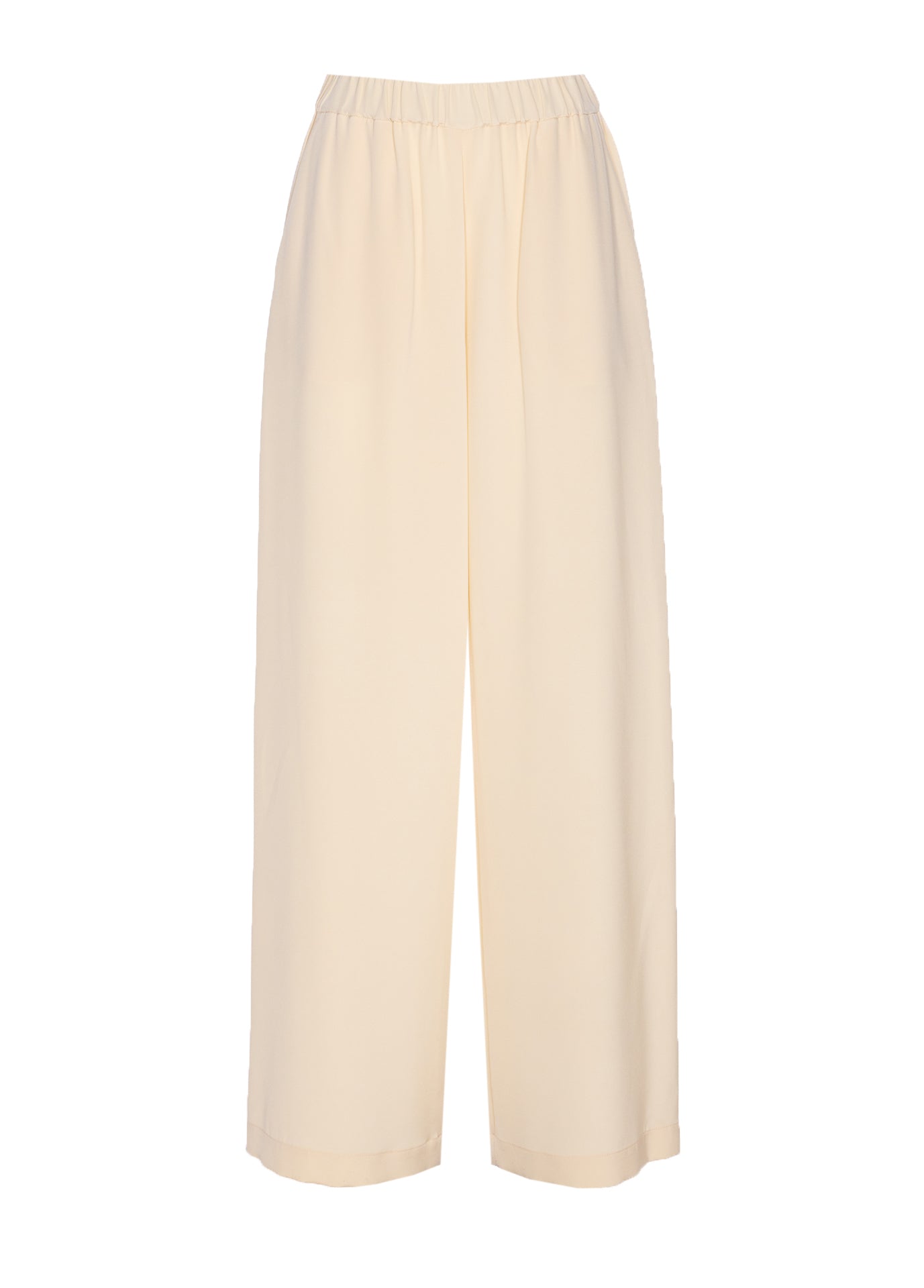 Max Mara Trousers White Silk