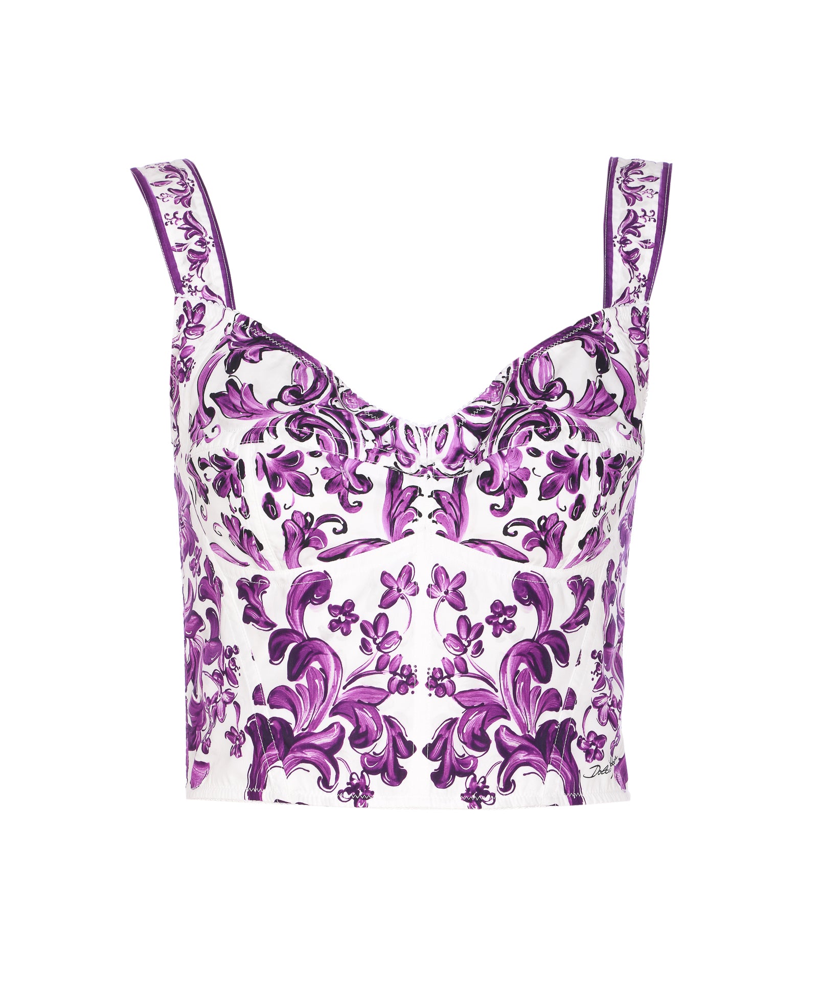 Dolce & Gabbana Top Purple Cotton