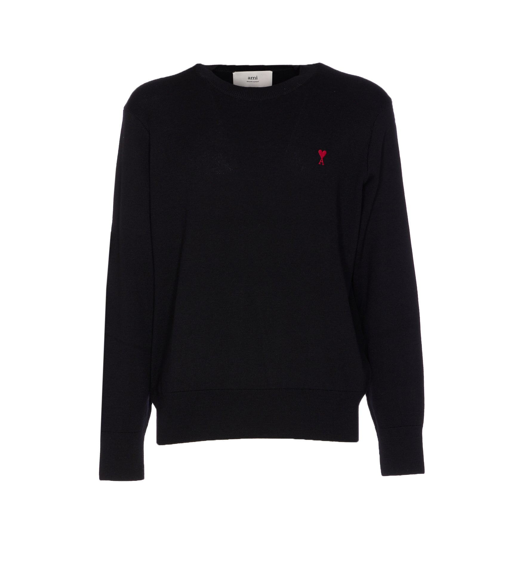 Ami Alexandre Matiussi Sweaters Black Merino Wool