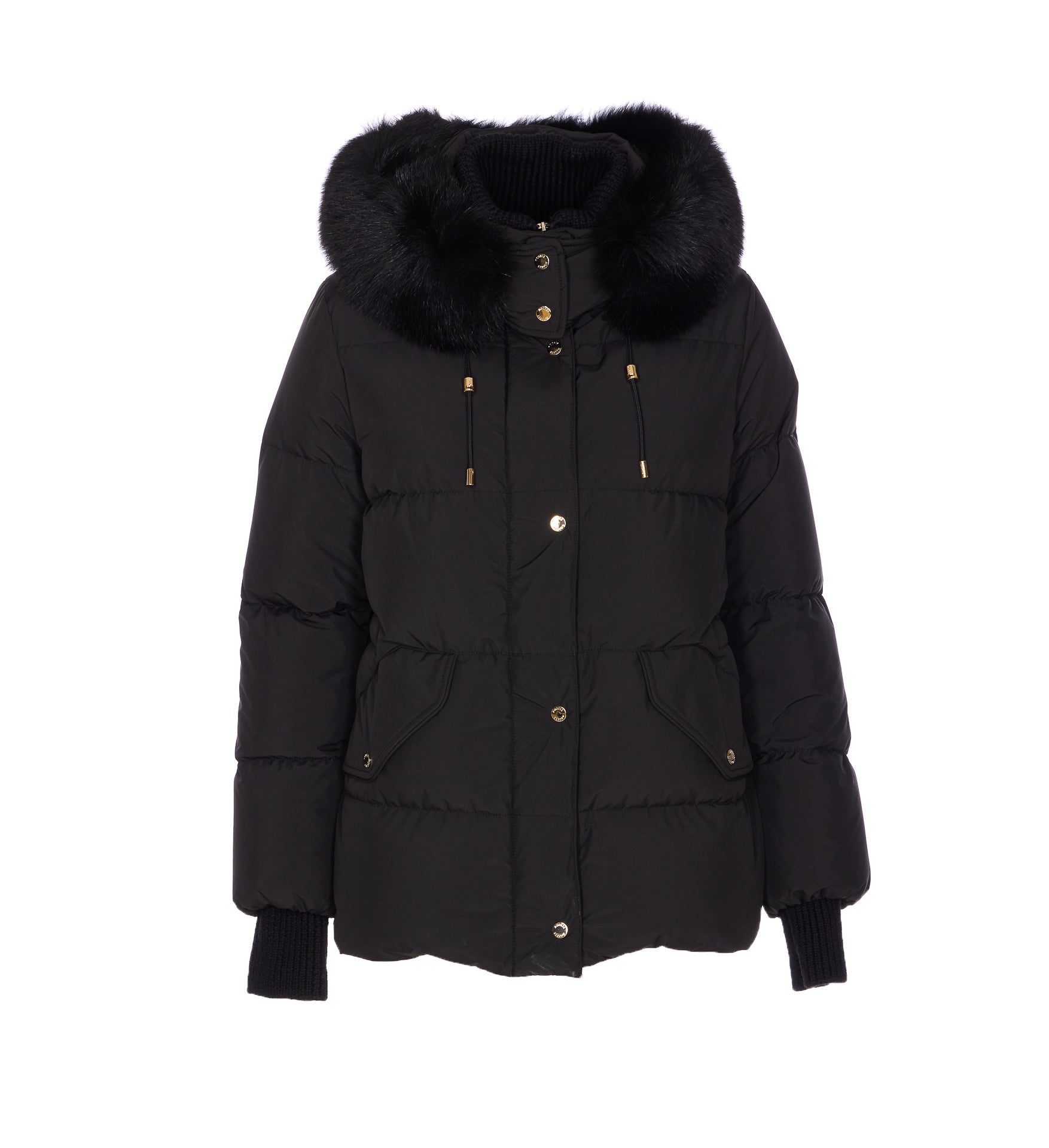 Moorer Coats Black Polyester