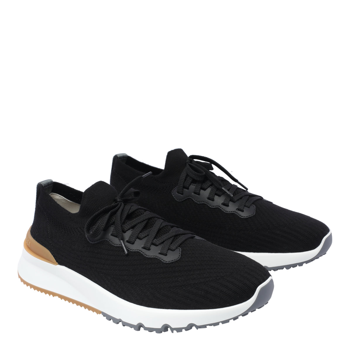 Brunello Cucinelli Sneakers Black Fabric/rubber Sole