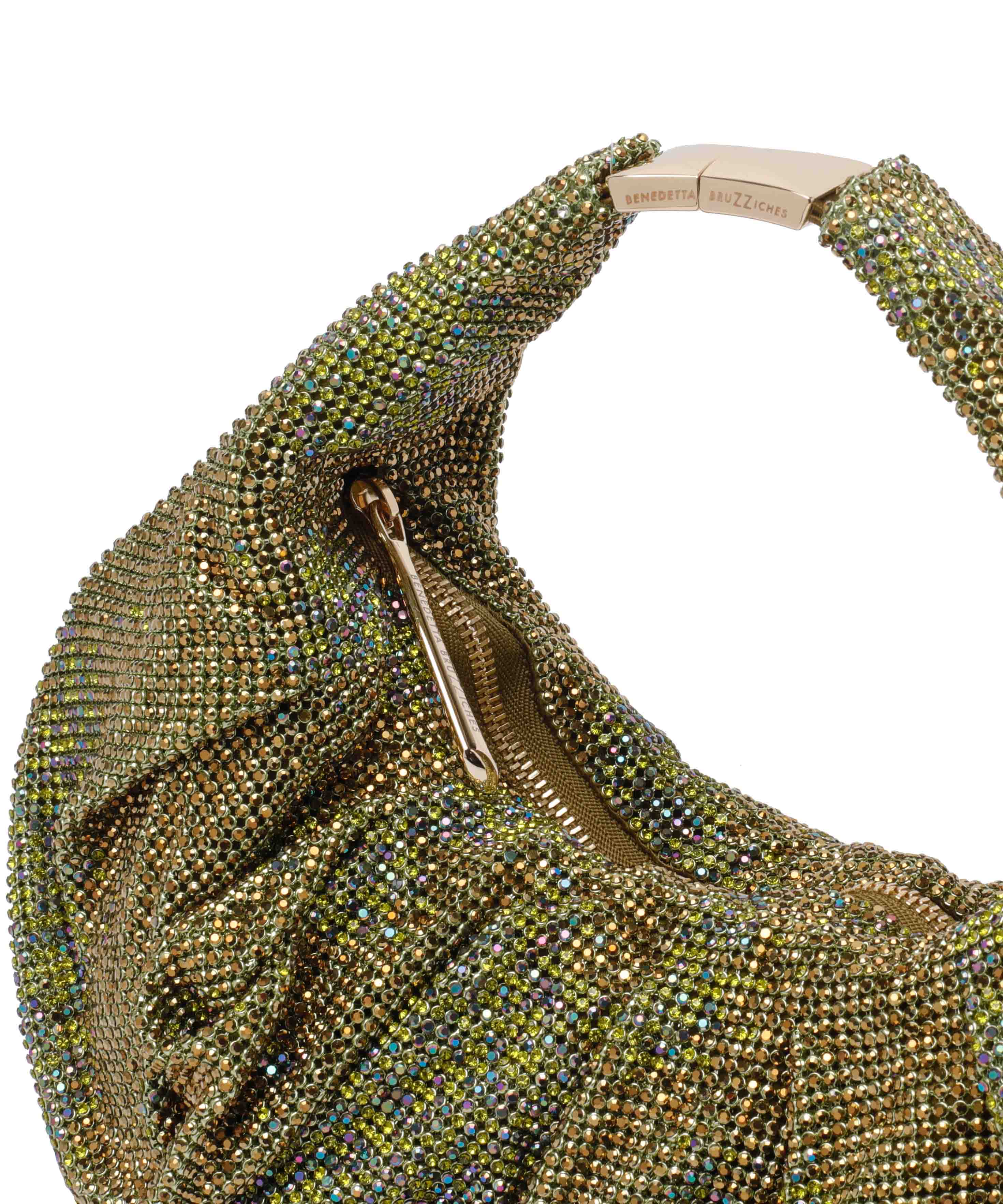 Benedetta Bruzziches Bags Green Silk Strass