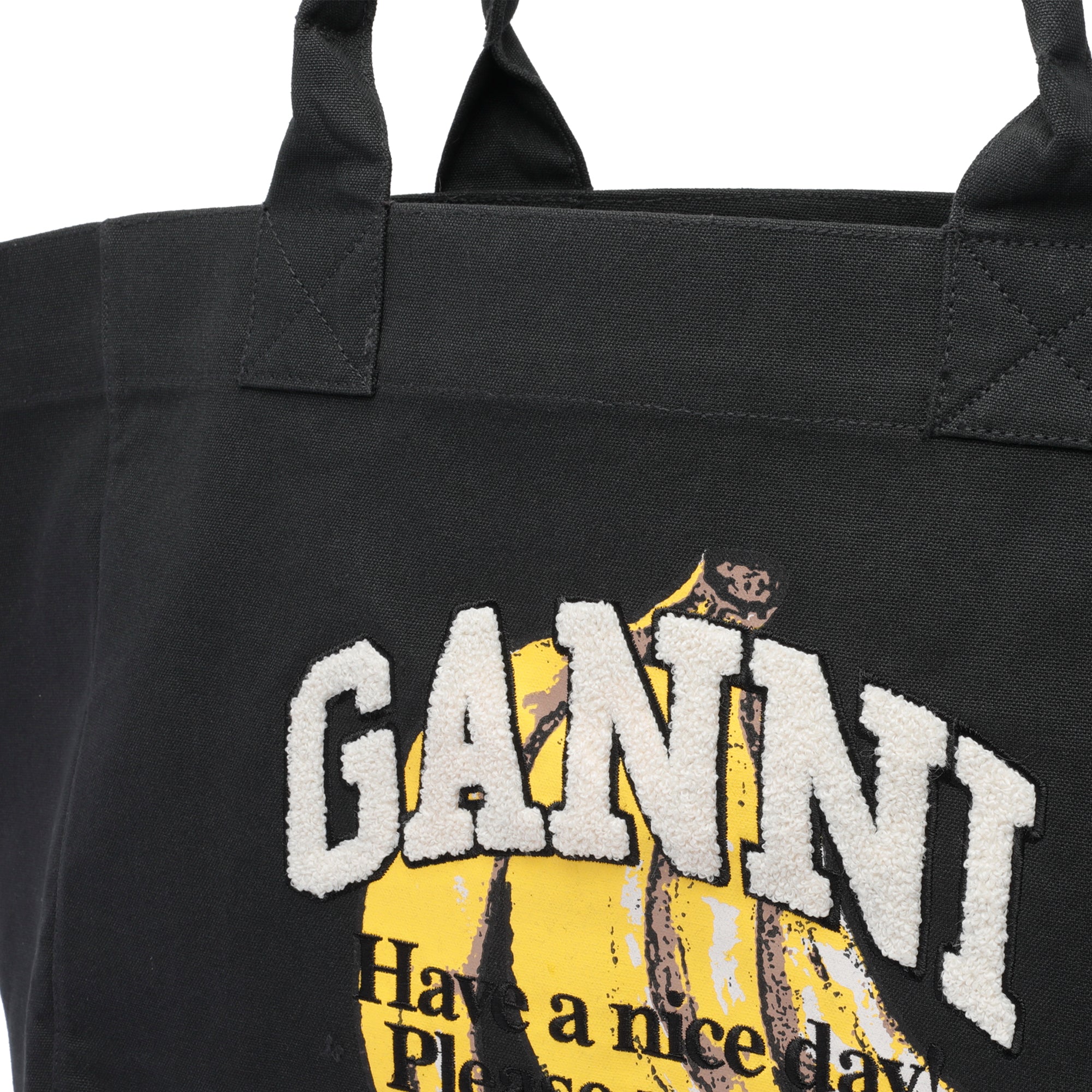 Ganni Bags Black Cotton