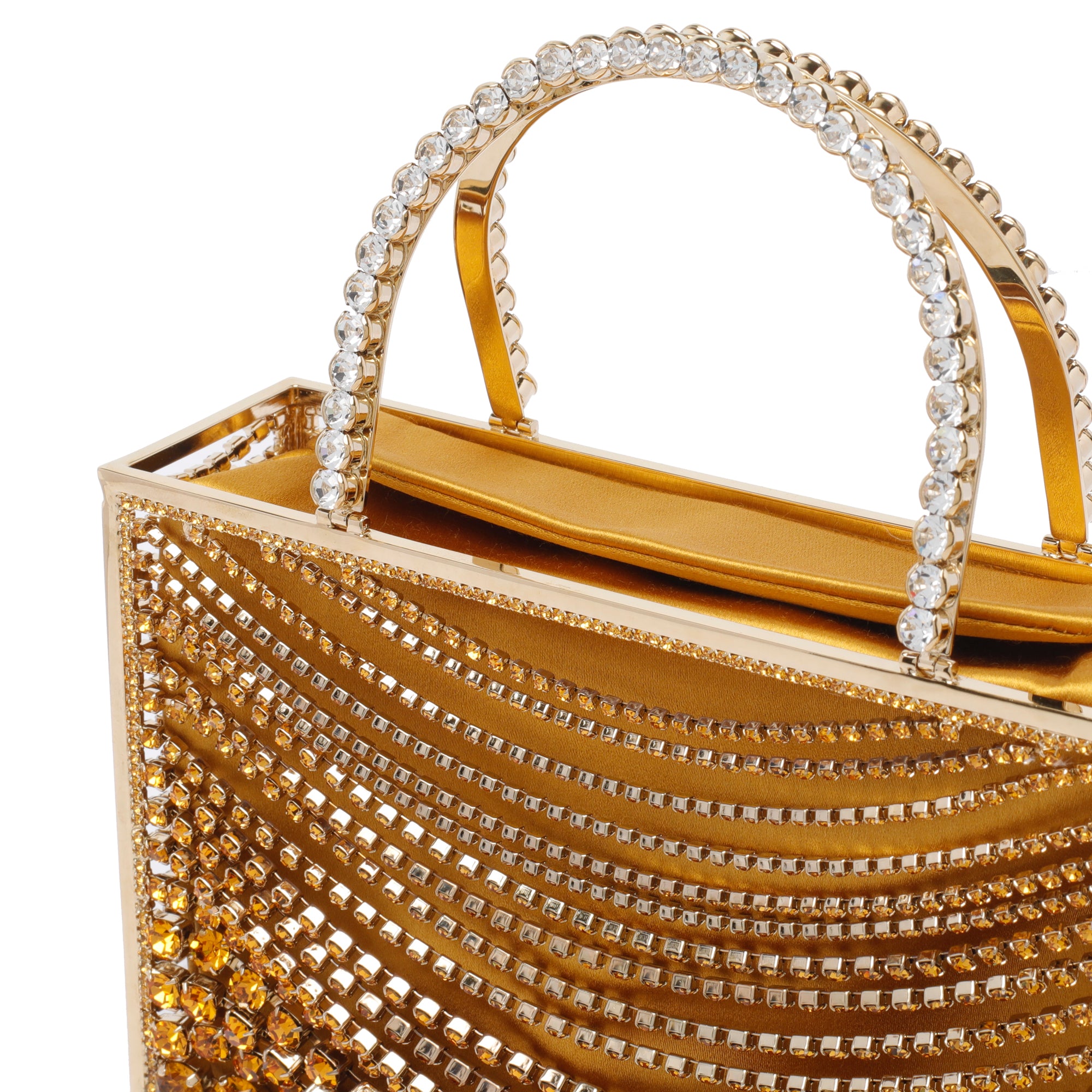Benedetta Bruzziches Bags Yellow Silk Strass