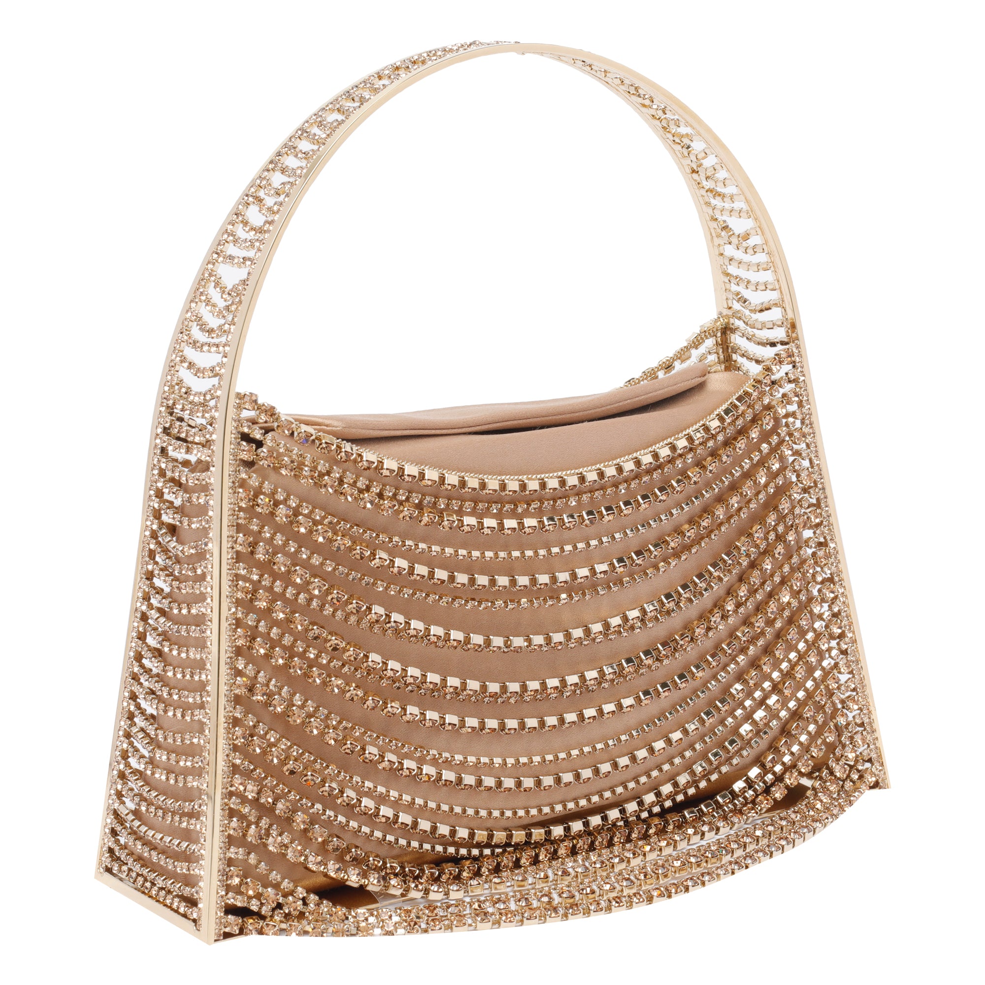 Benedetta Bruzziches Bags Beige Silk Strass