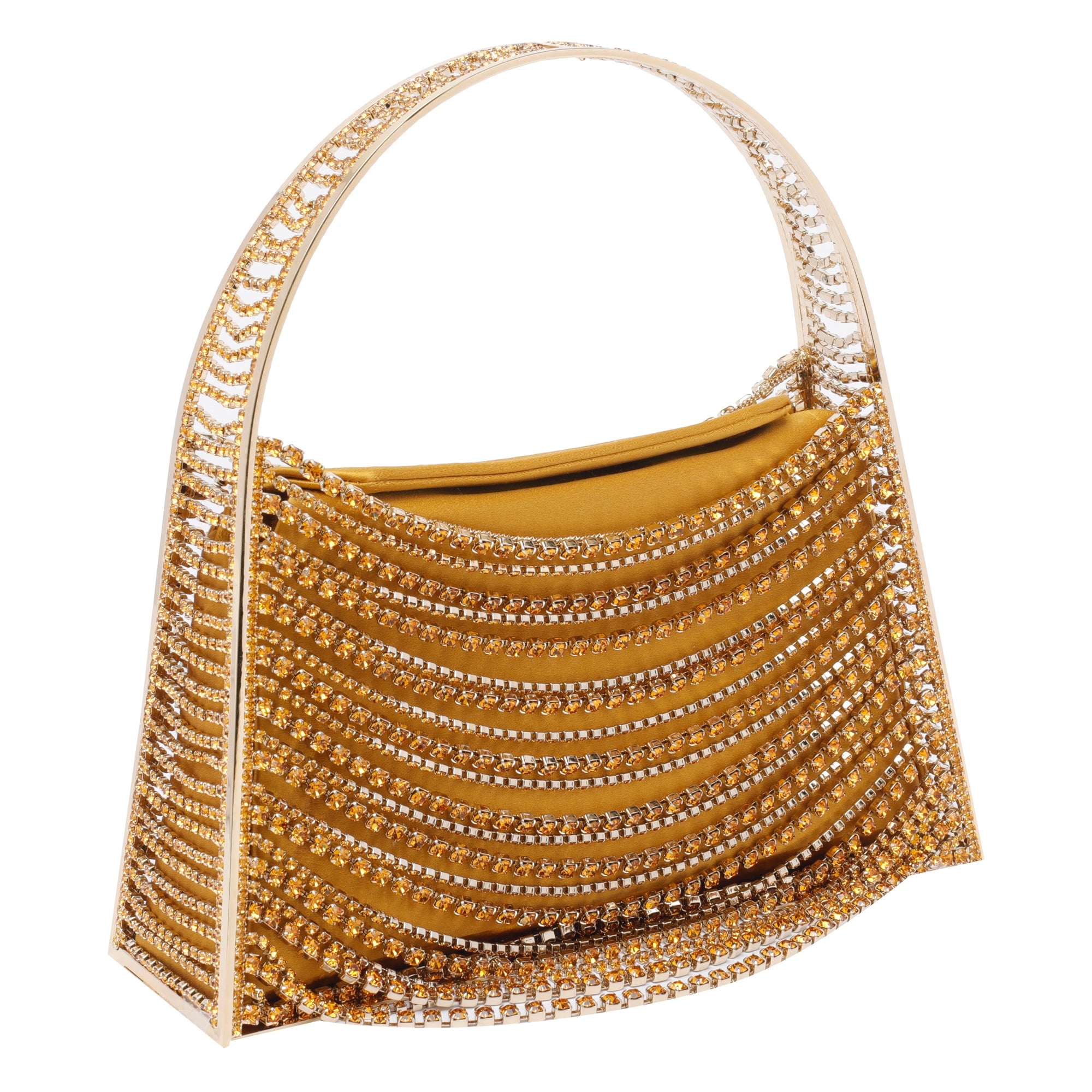 Benedetta Bruzziches Bags Yellow Silk Strass