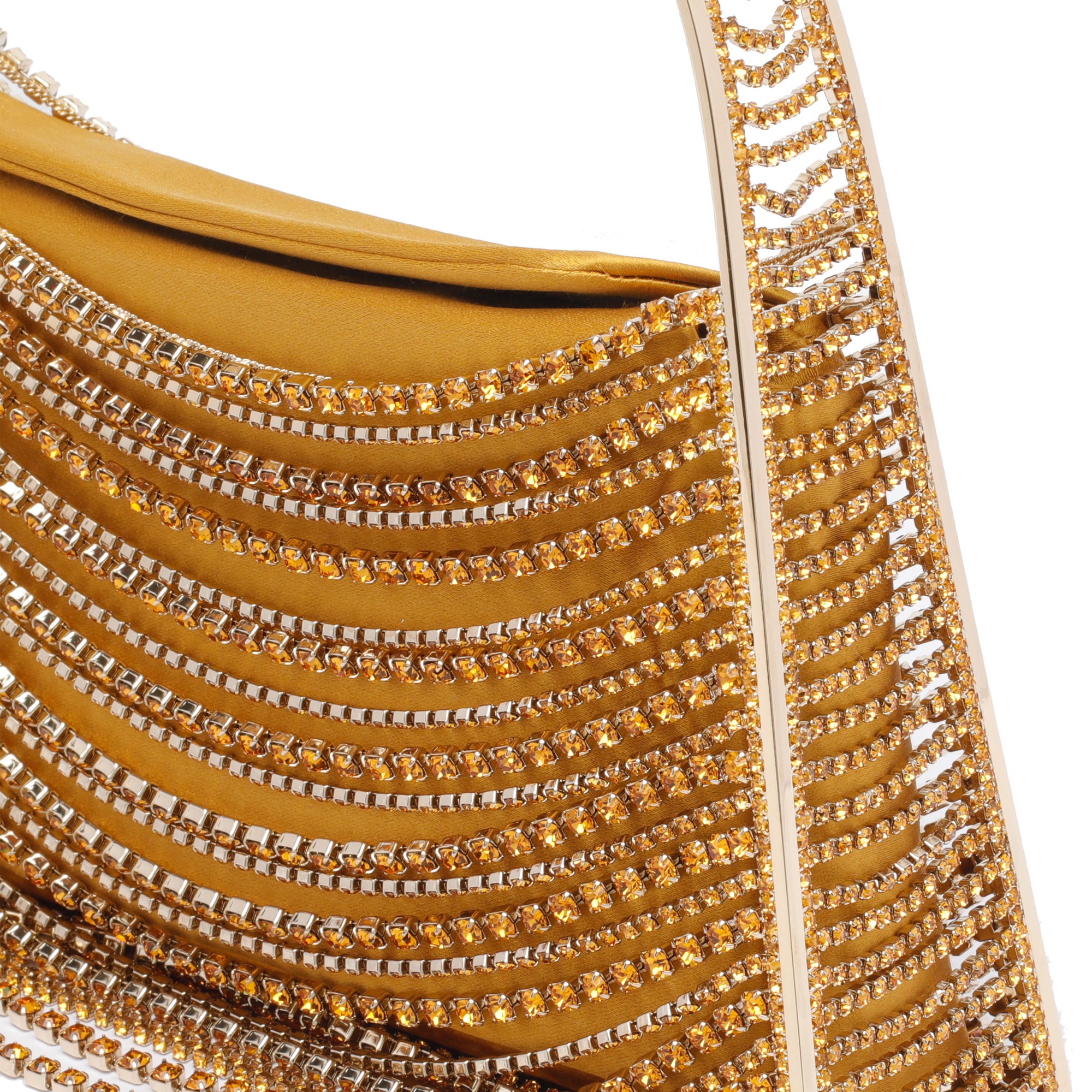 Benedetta Bruzziches Bags Yellow Silk Strass