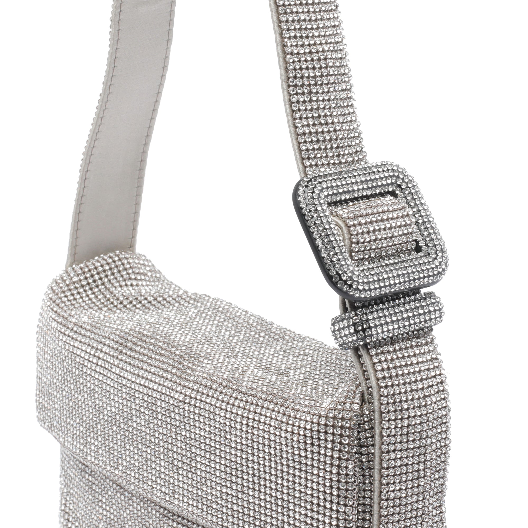Benedetta Bruzziches Bags Silver Silk Strass