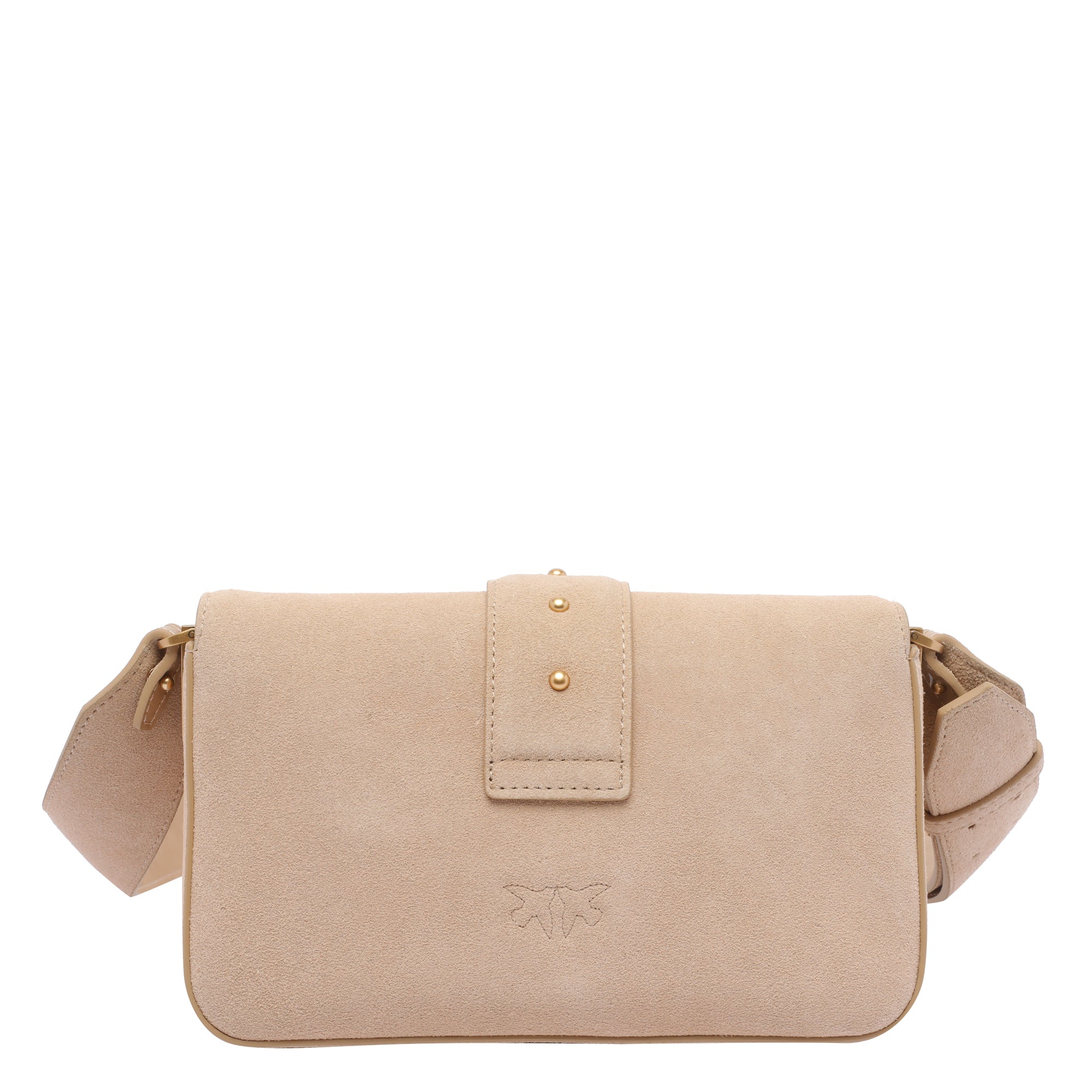 Pinko Bags Beige Suede Calf Leather