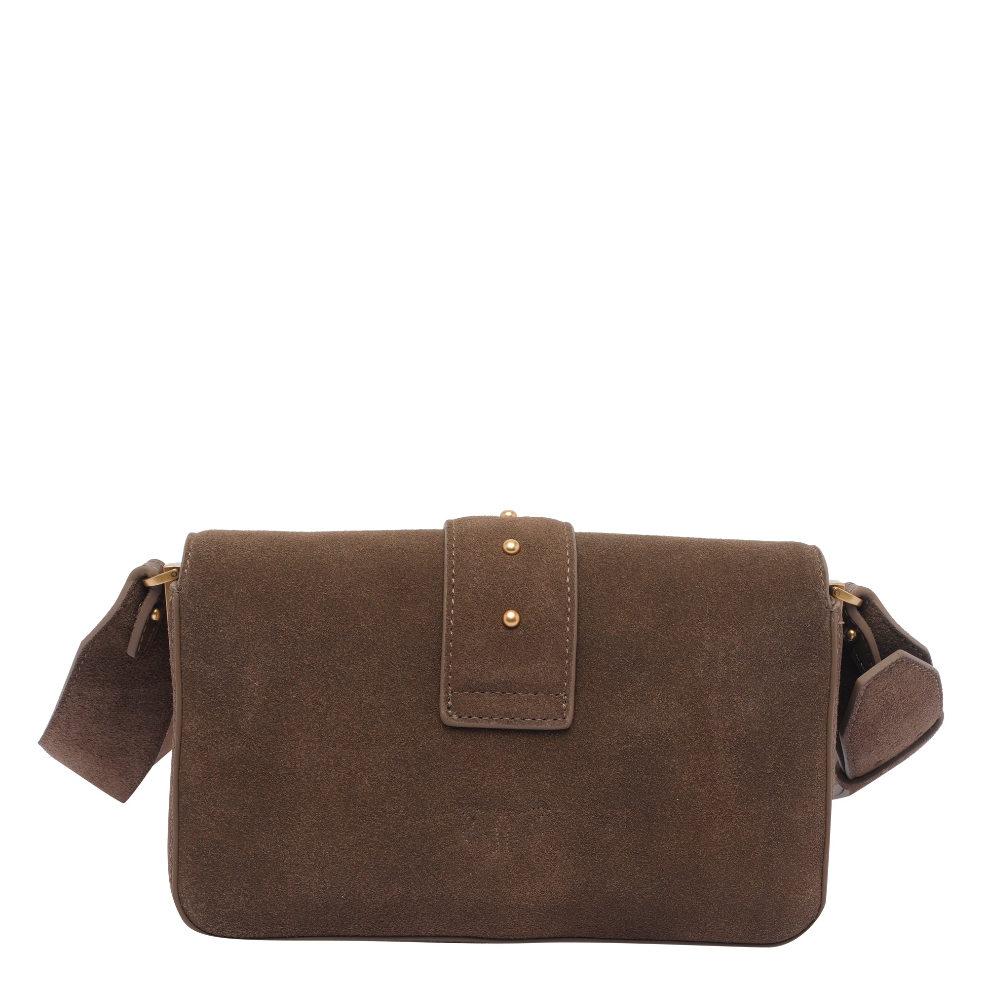 Pinko Bags Brown Suede Calf Leather