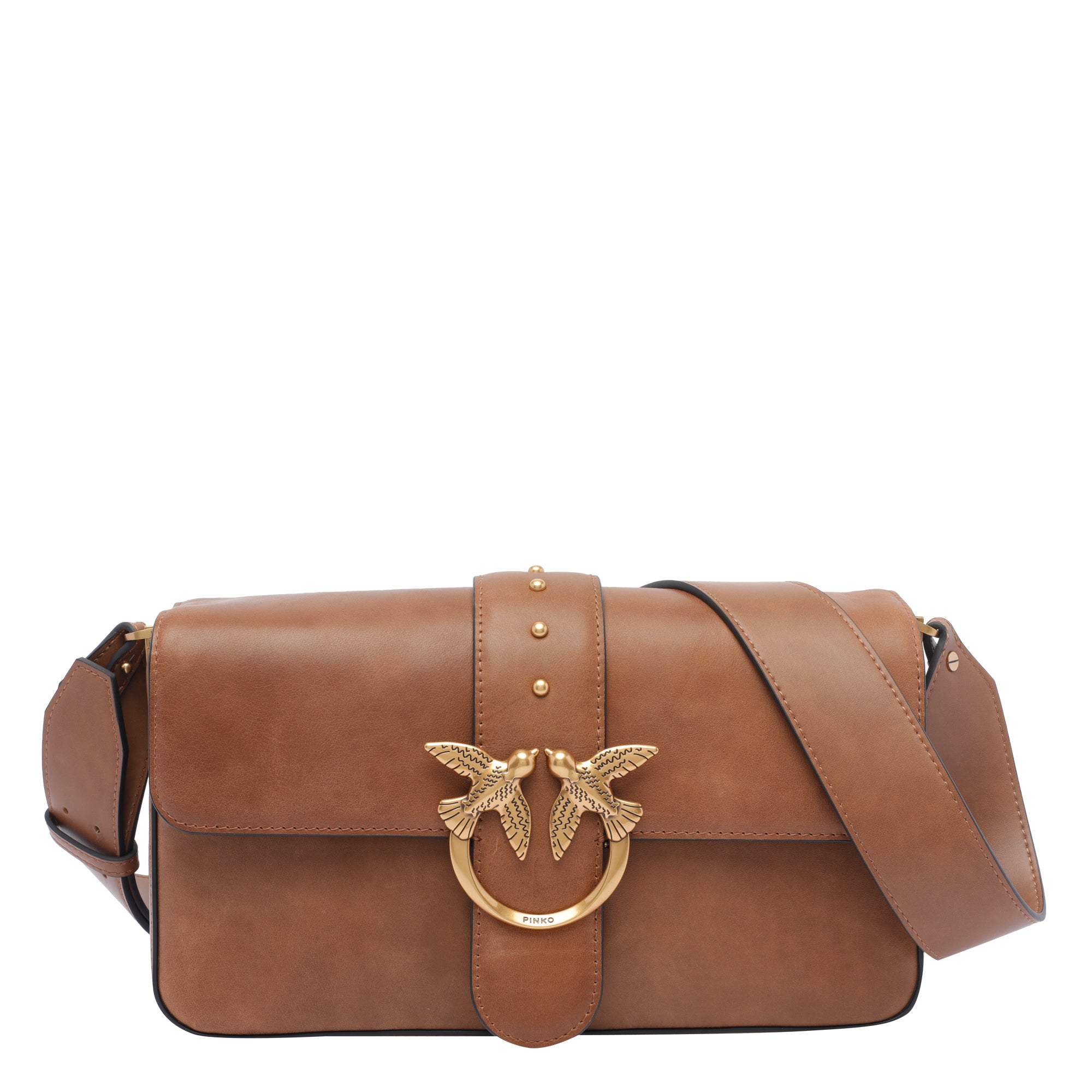 Pinko Bags Brown Calf Leather