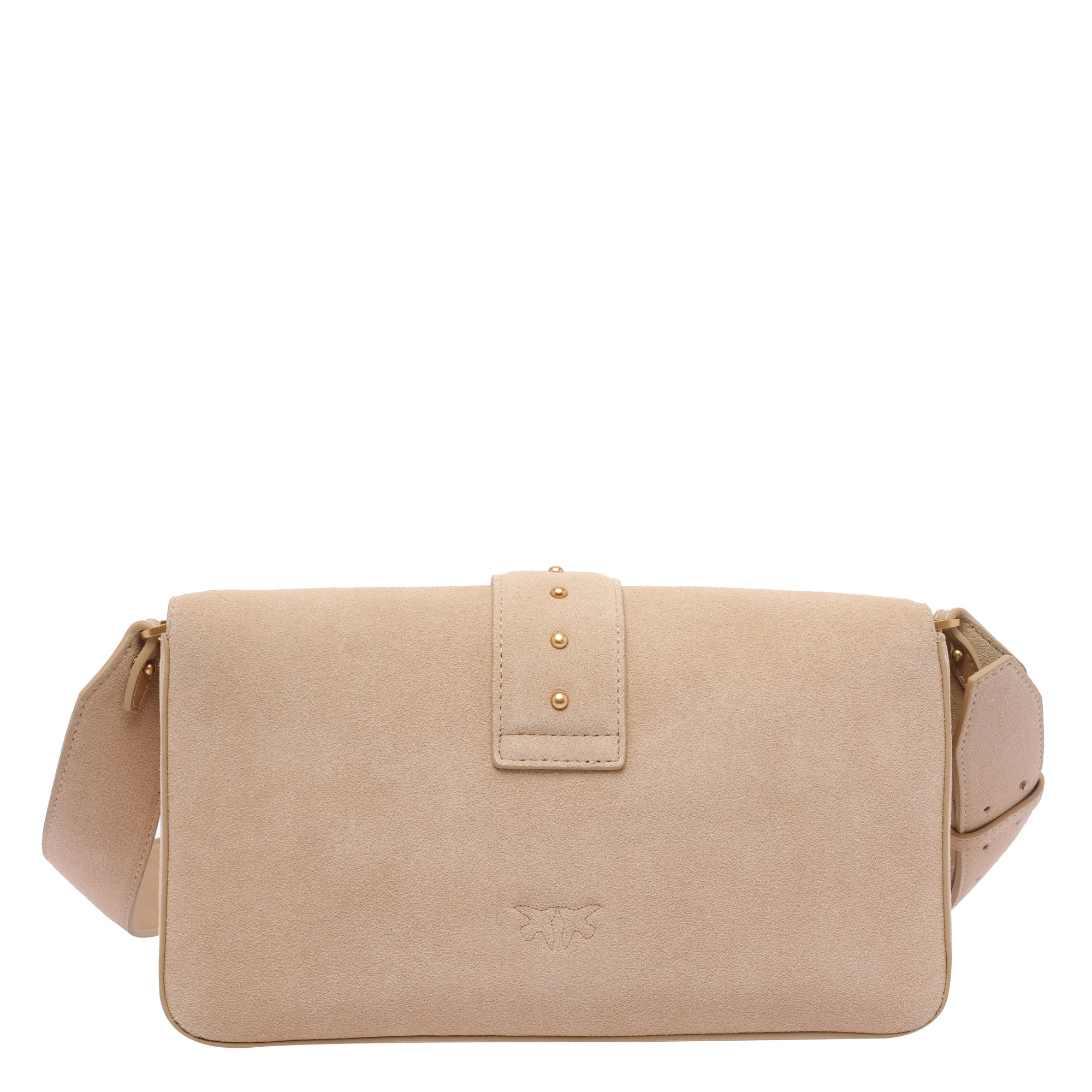 Pinko Bags Beige Suede Calf Leather