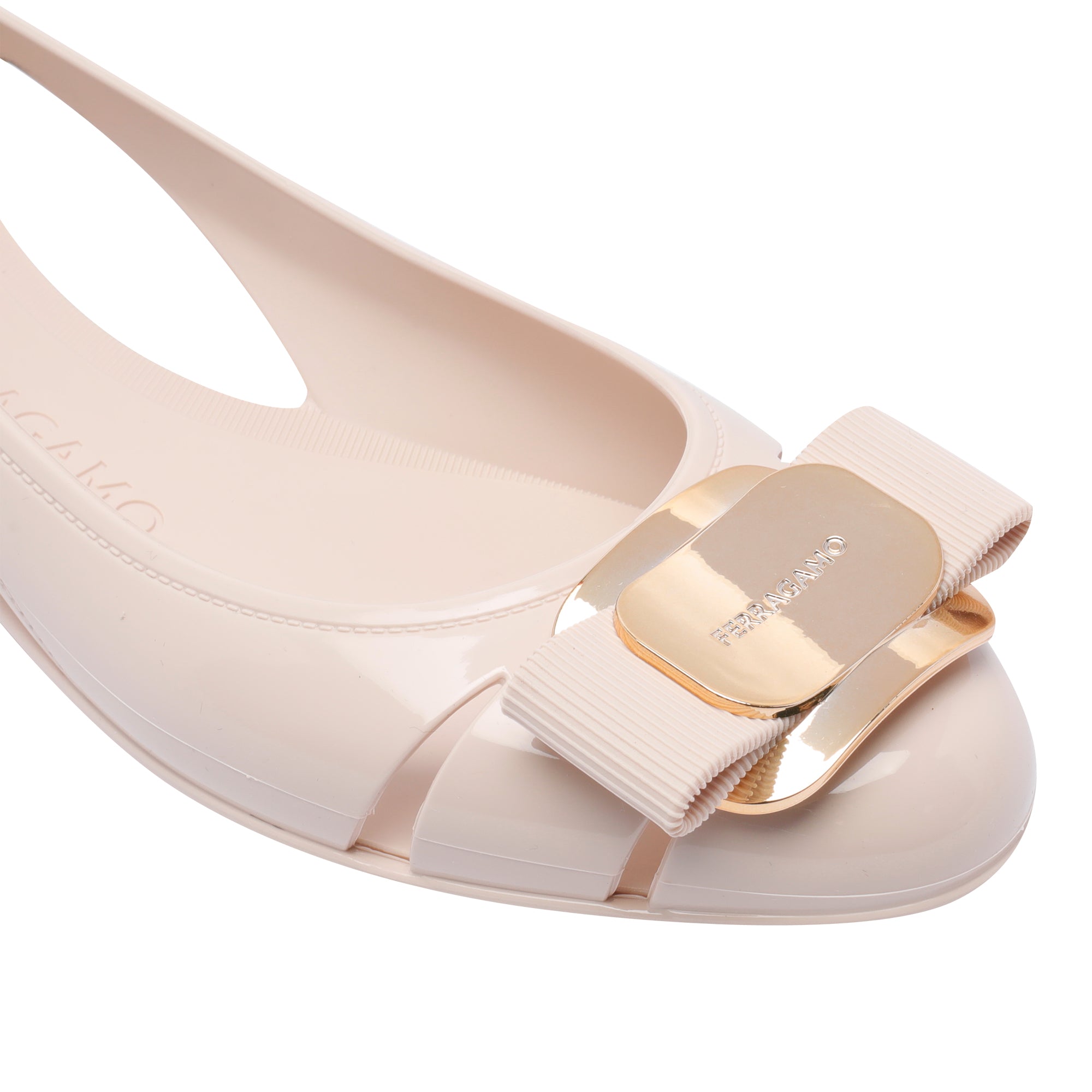 Ferragamo With Heel Pink Rubber/rubber Sole