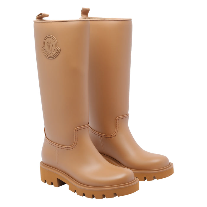 Moncler Boots Brown Rubber/rubber Sole
