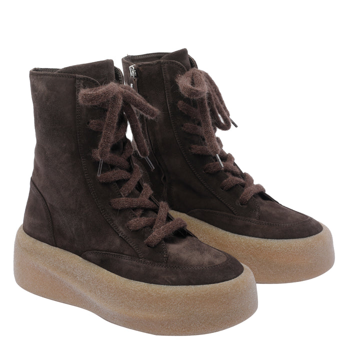 Vic Matie Boots Brown Suede Leather /rubber Sole