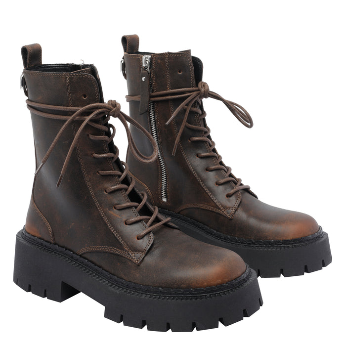 Vic Matie Boots Brown Calf Leather /rubber Sole