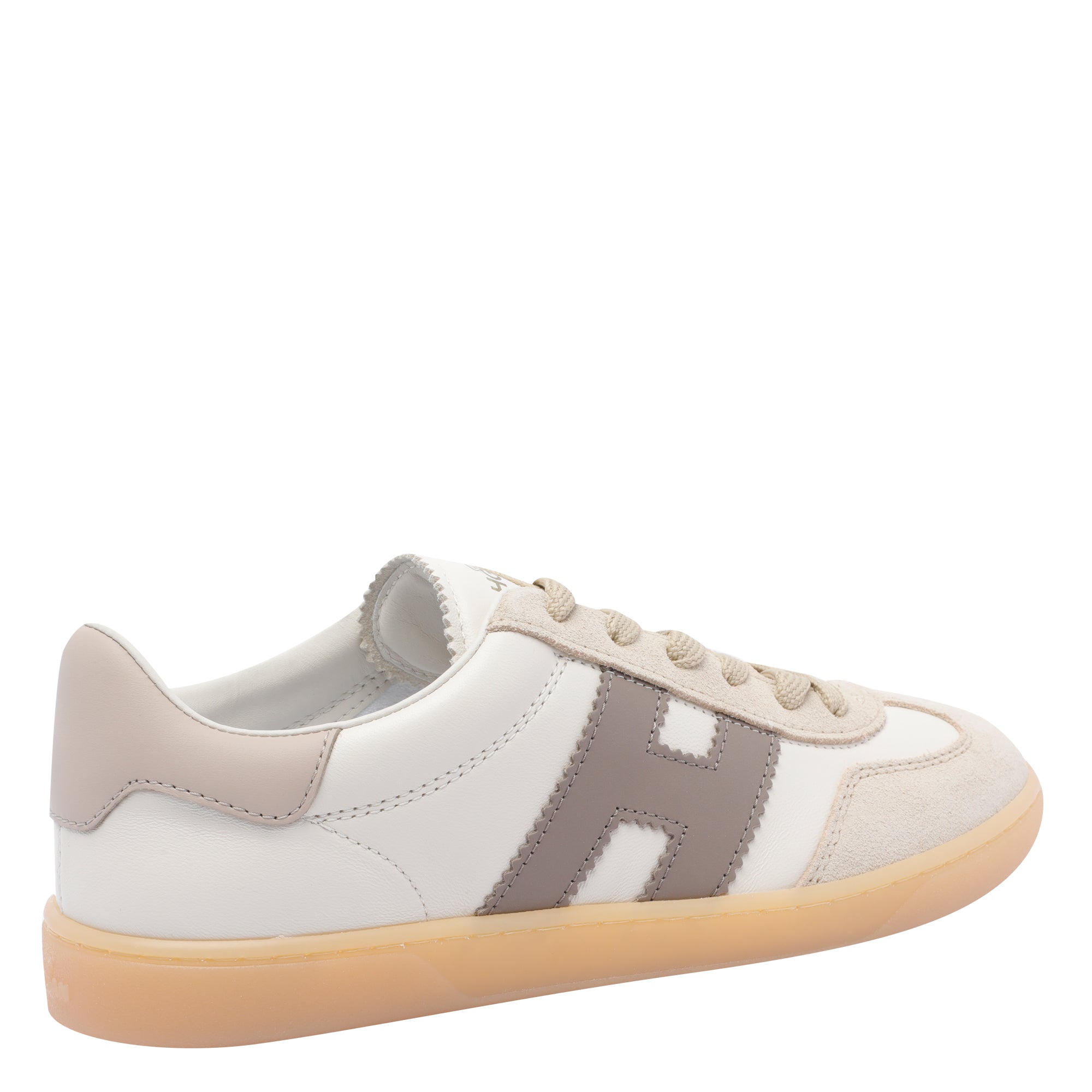 Hogan Sneakers Beige Calf Leather /rubber Sole