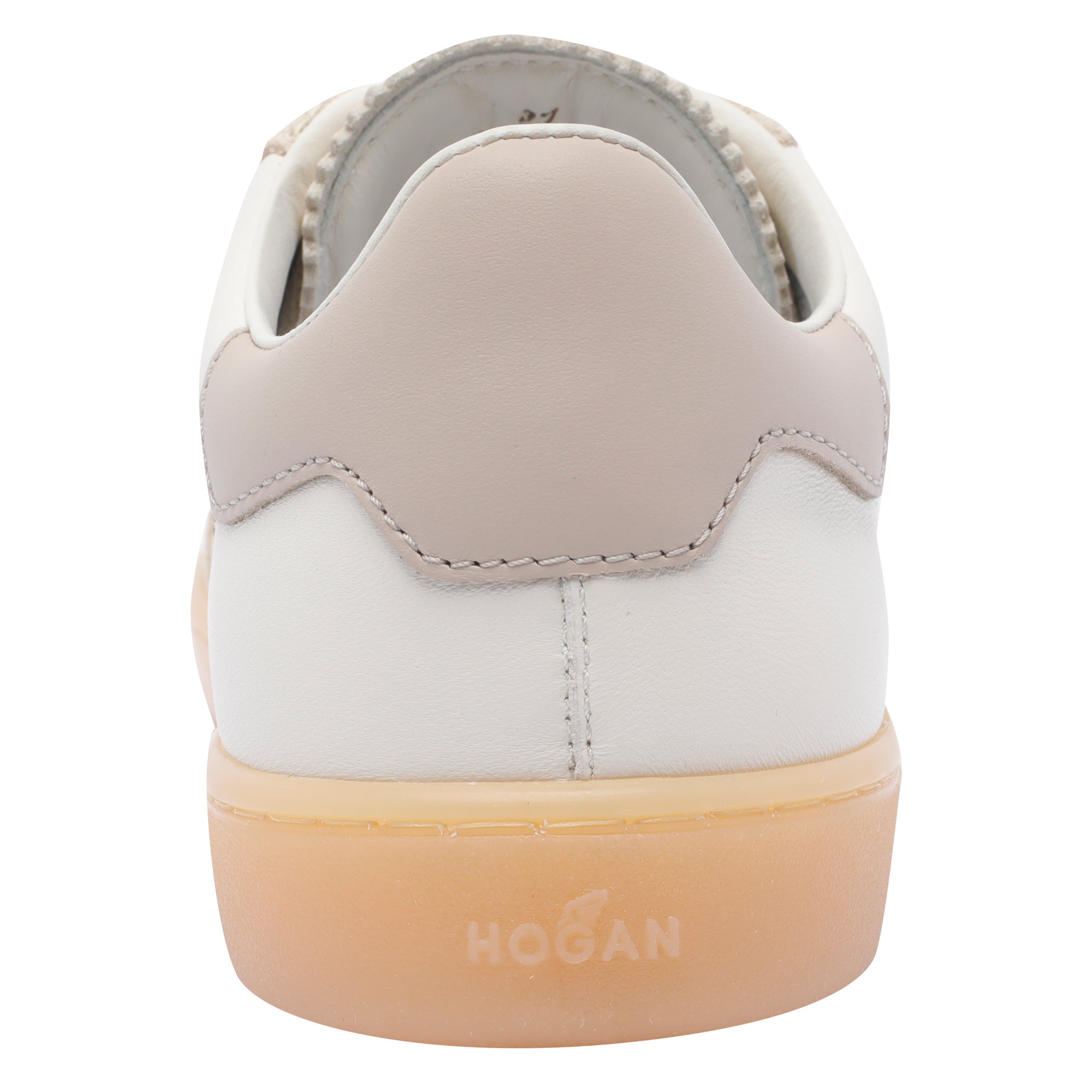 Hogan Sneakers Beige Calf Leather /rubber Sole