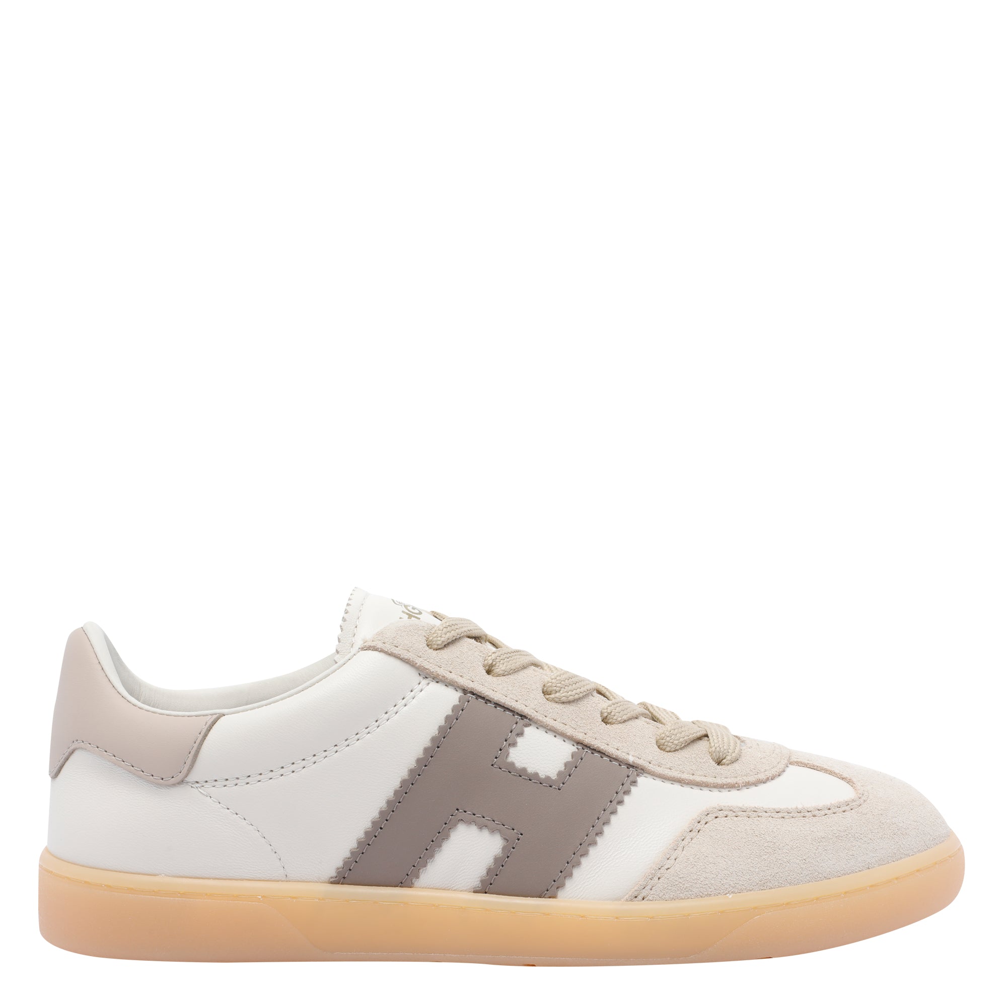 Hogan Sneakers Beige Calf Leather /rubber Sole