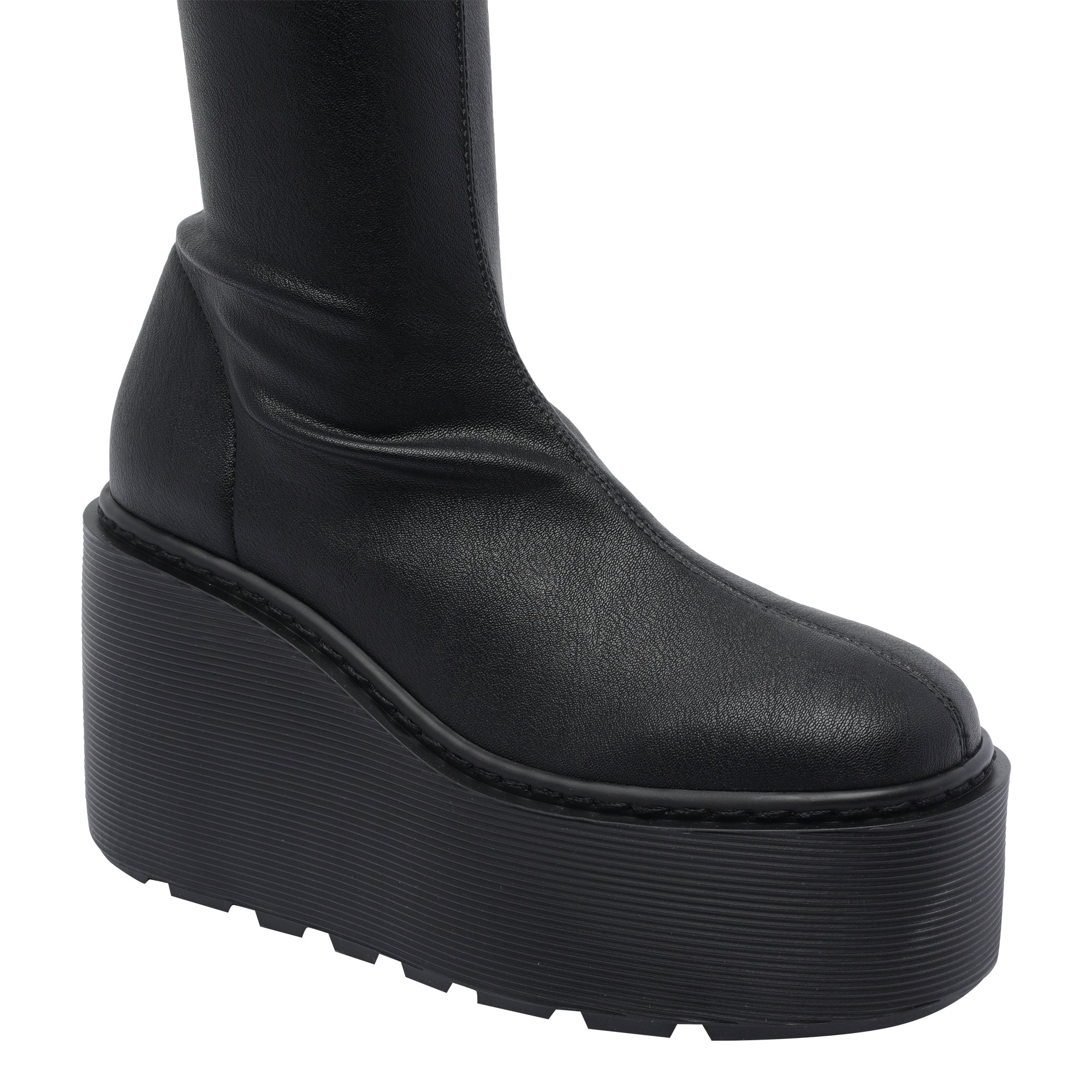 Vic Matie Boots Black Leather/rubber Sole