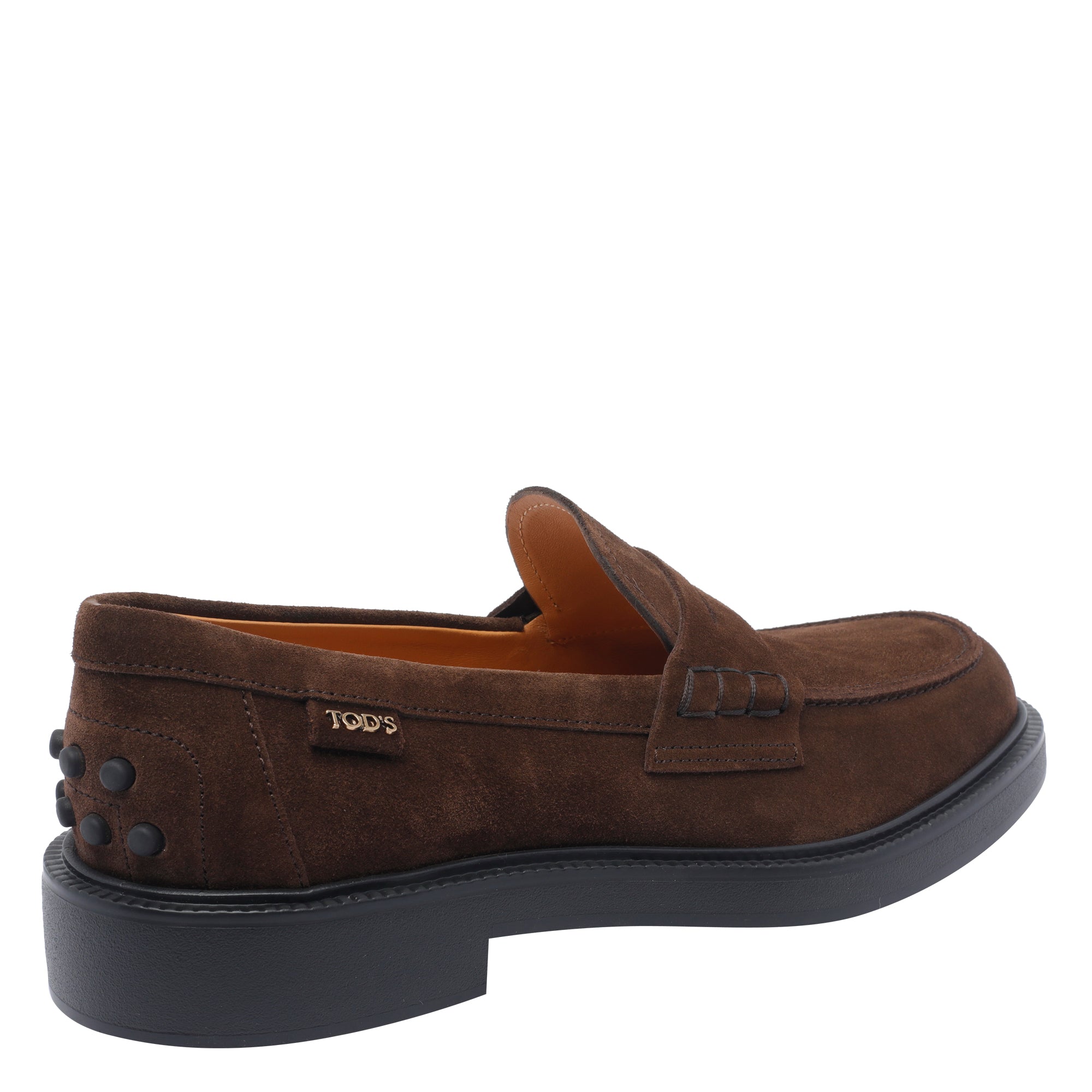 Tods Flat Shoes Brown Suede Leather /rubber Sole