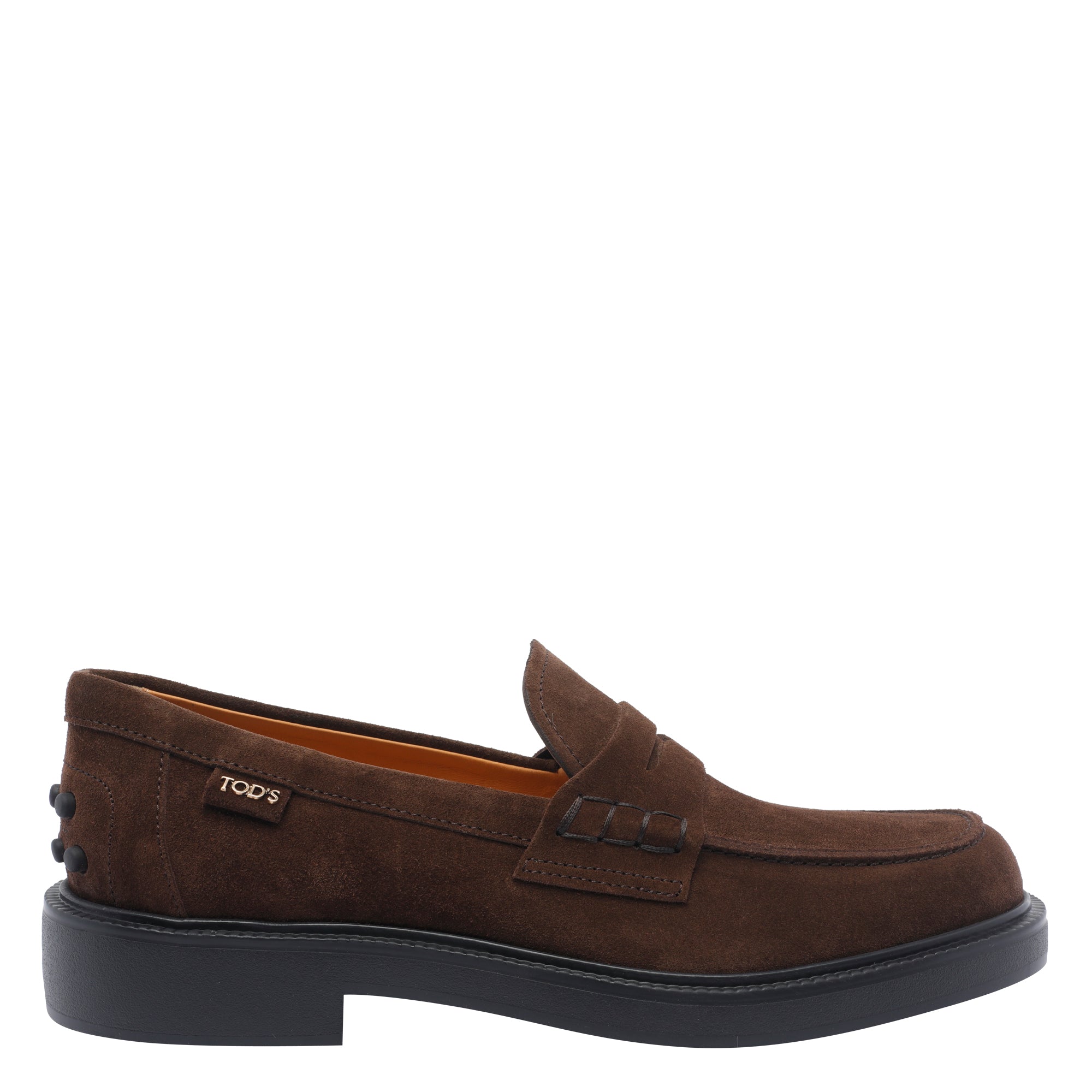 Tods Flat Shoes Brown Suede Leather /rubber Sole