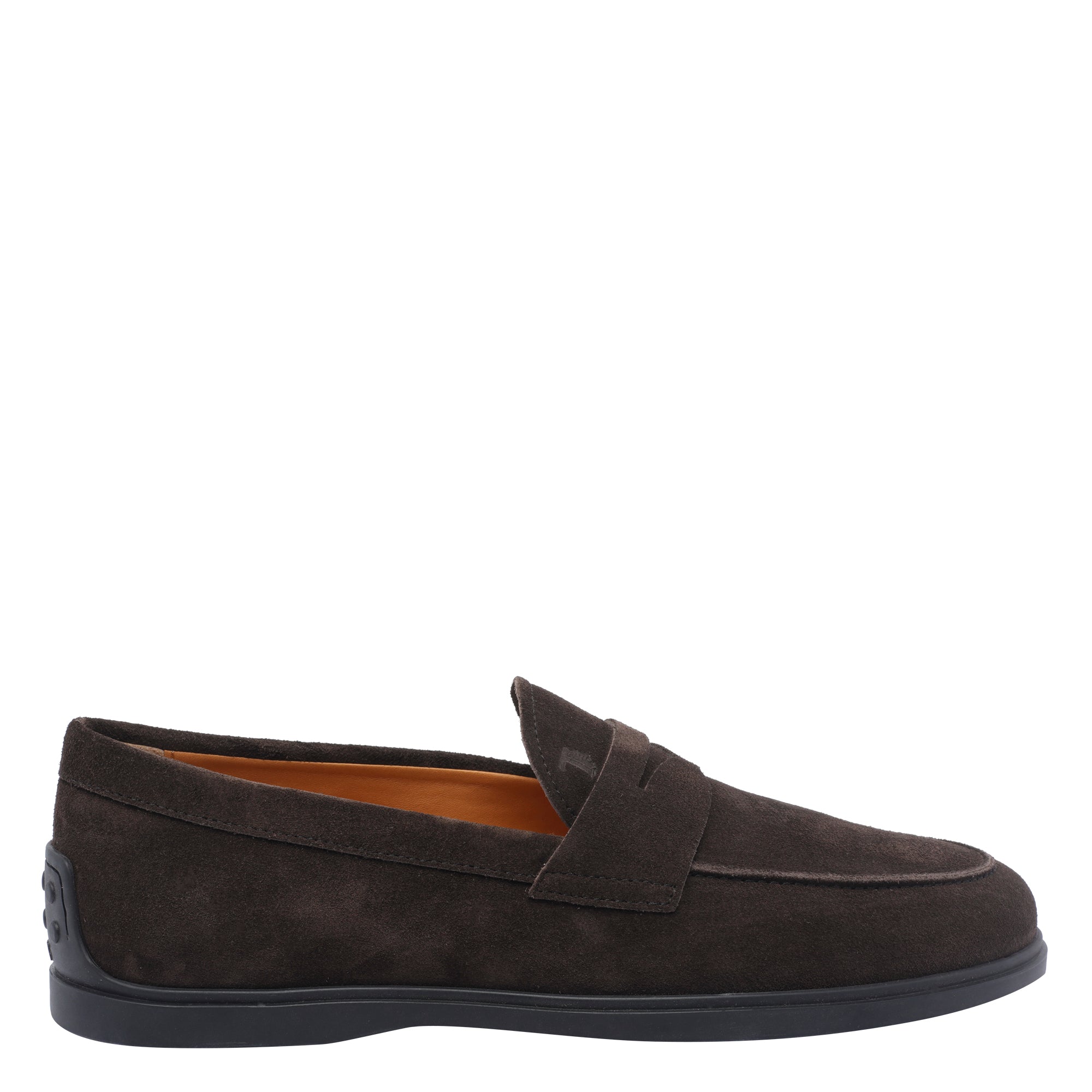 Tods Flat Shoes Brown Suede Leather /rubber Sole