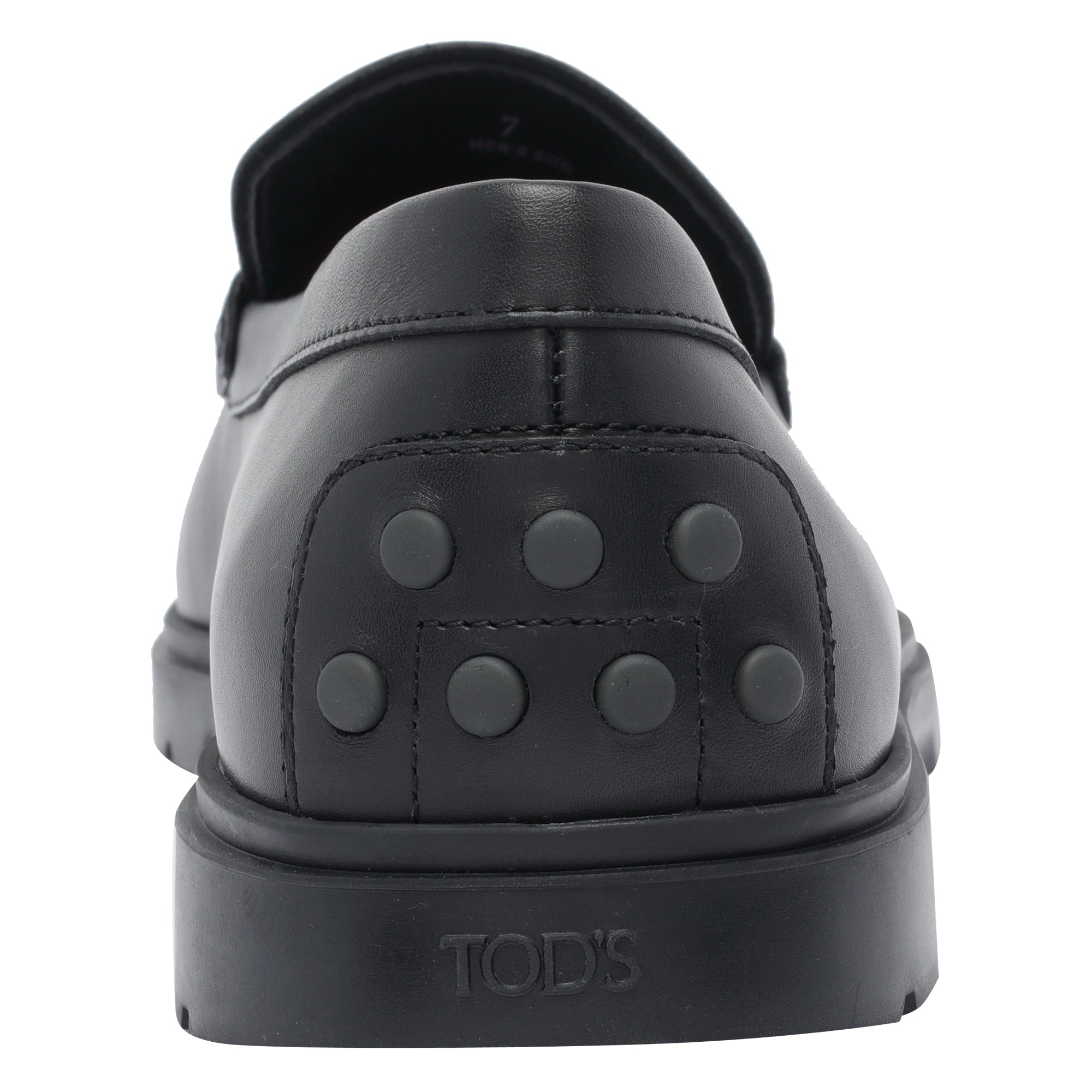 Tods Flat Shoes Black Calf Leather /rubber Sole