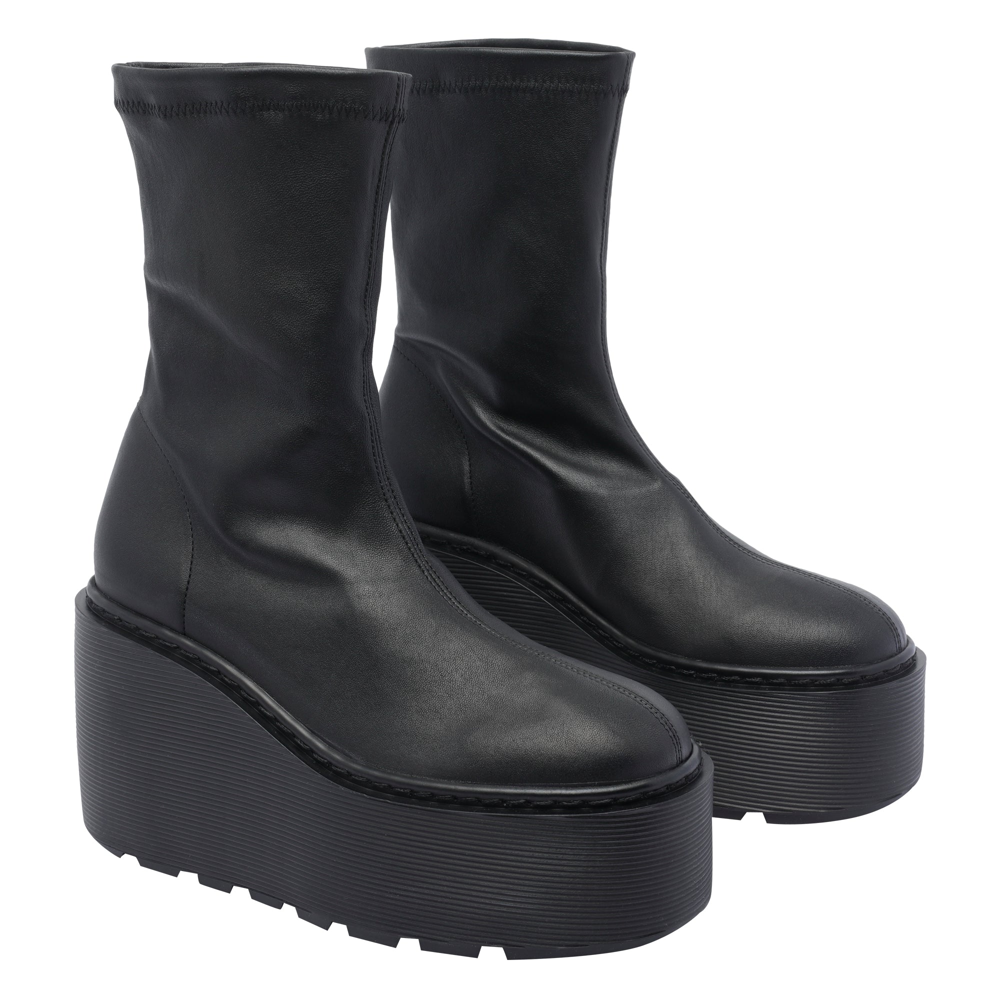 Vic Matie Boots Black Calf Leather /rubber Sole