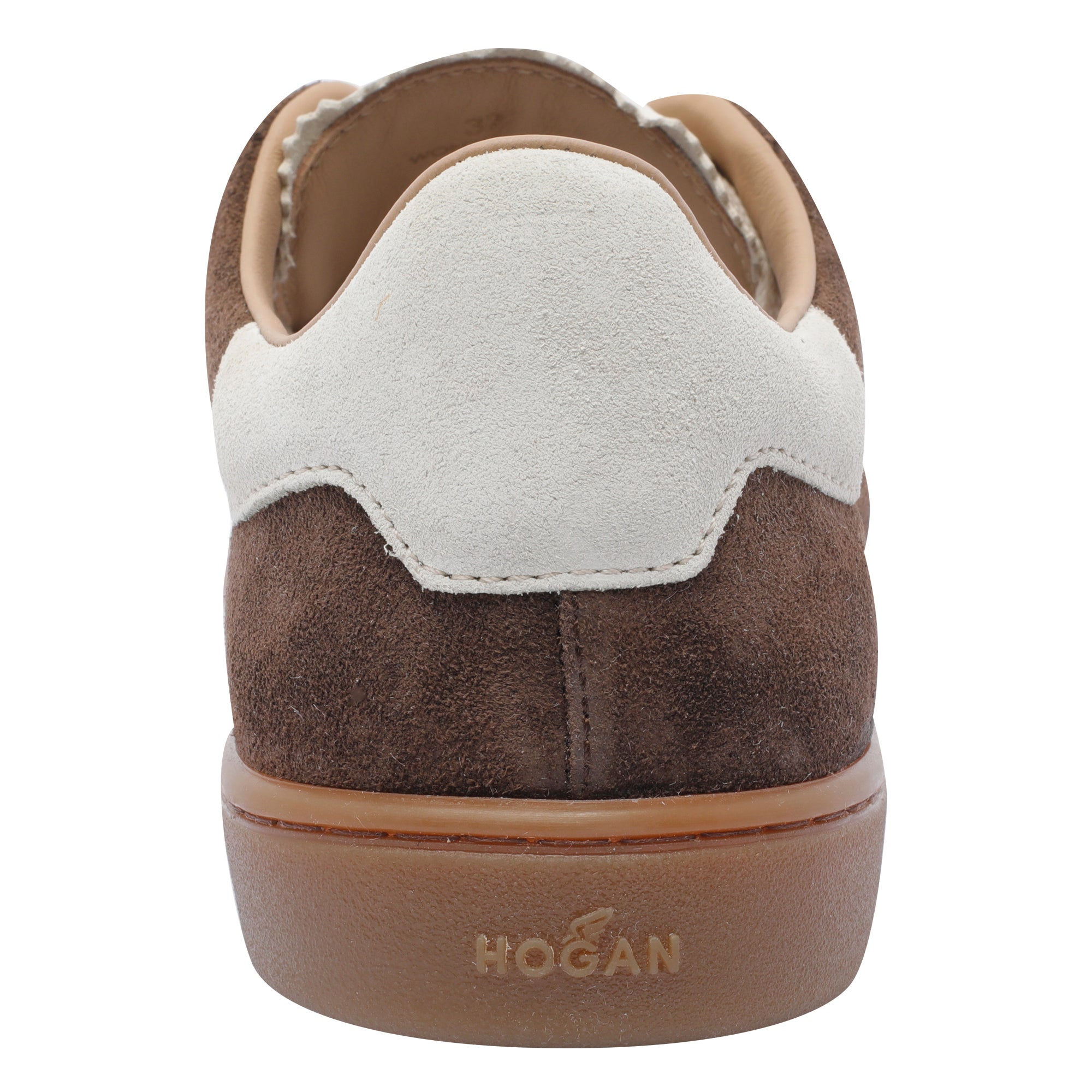 Hogan Sneakers Brown Suede Leather /rubber Sole