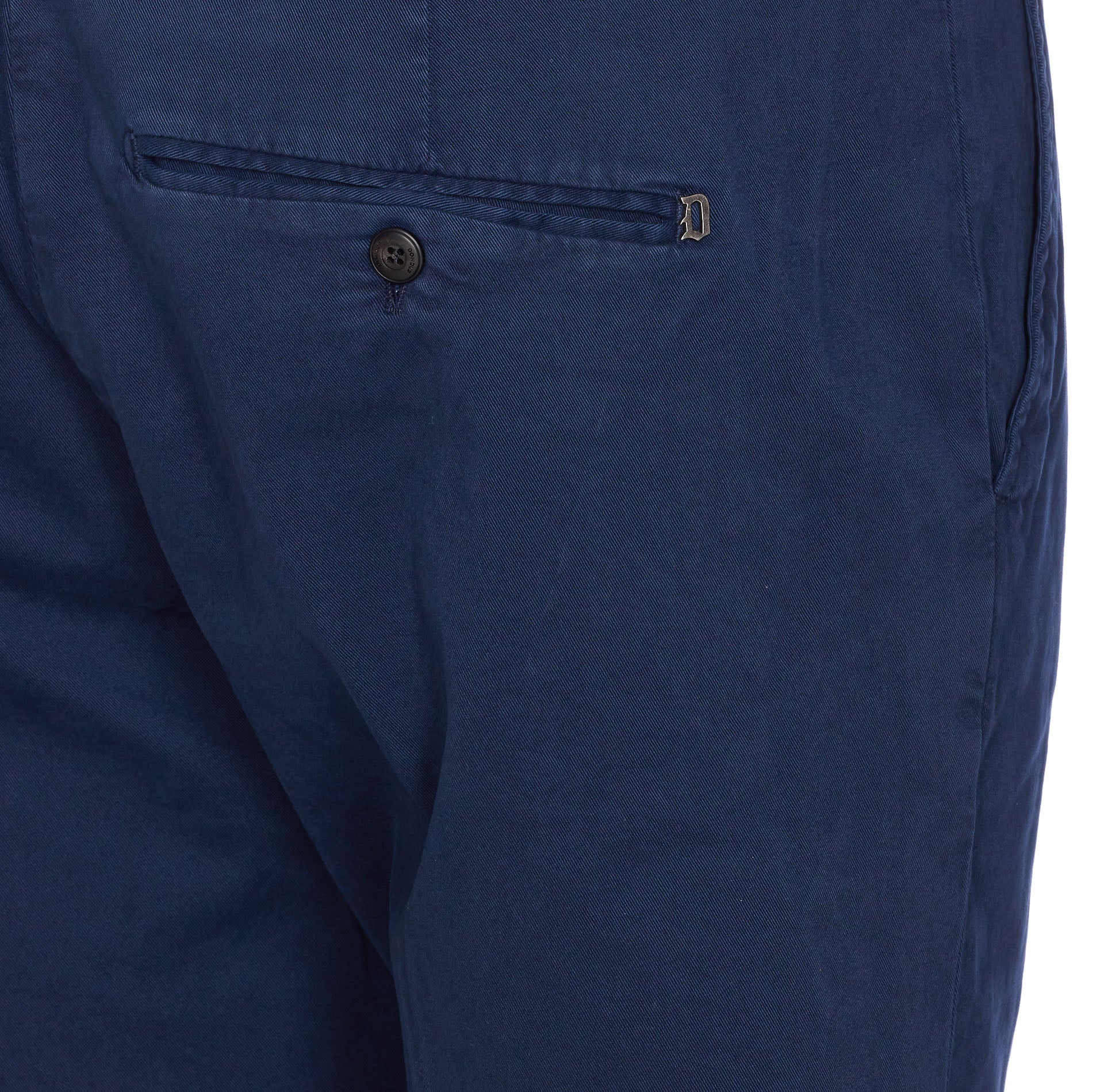 Dondup Trousers Blue Cotton