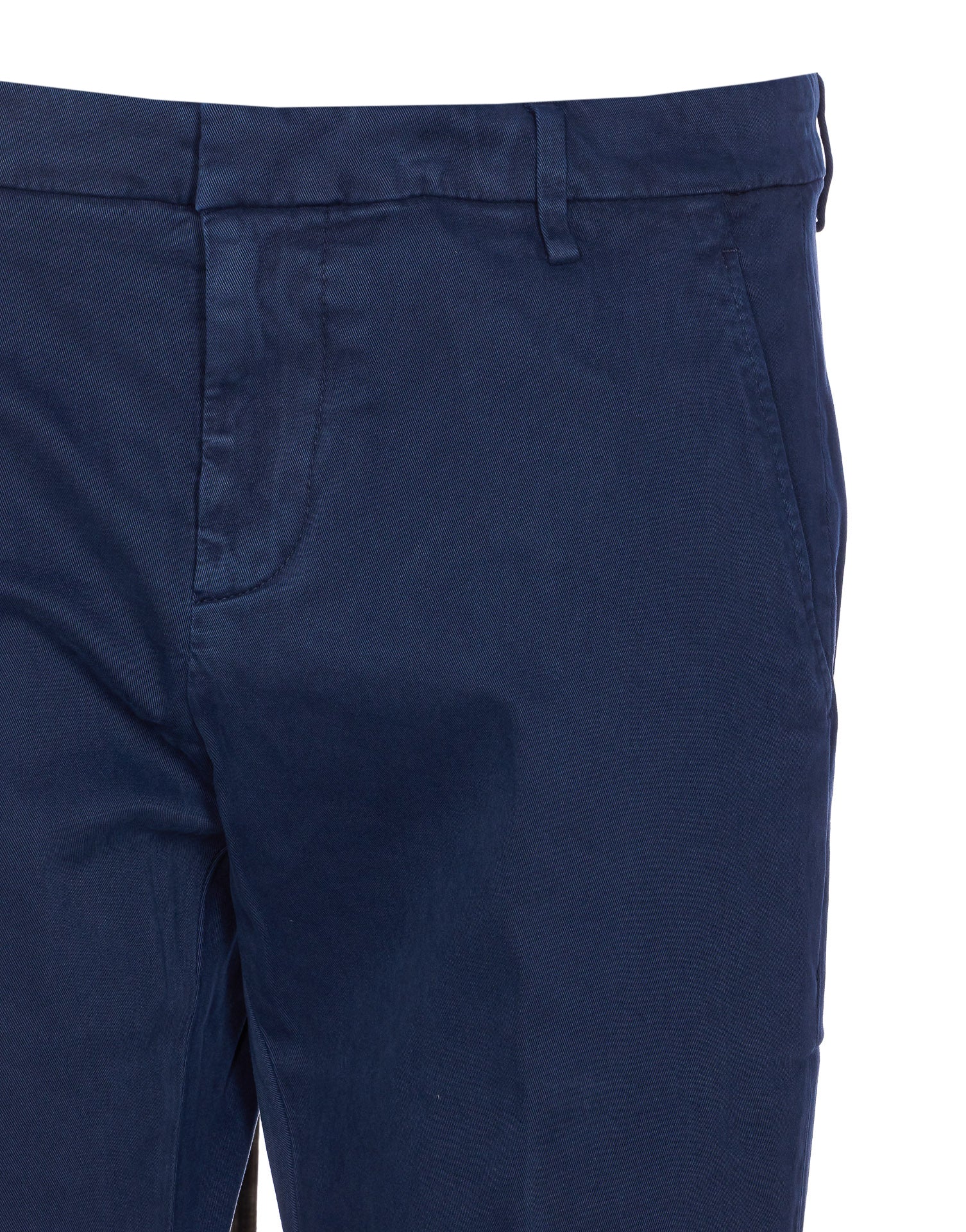 Dondup Trousers Blue Cotton