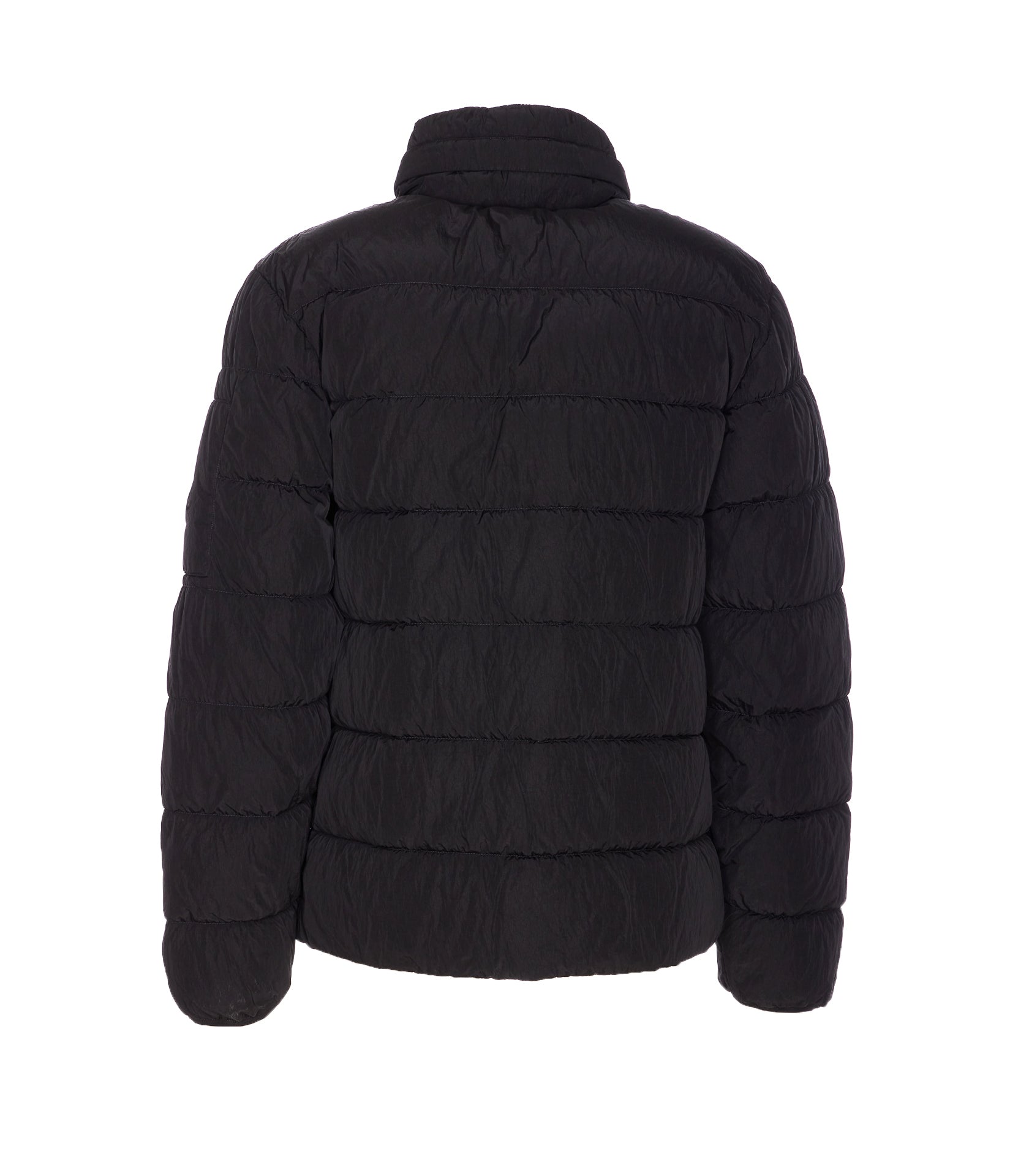C.p. Company Coats Black Polyamide
