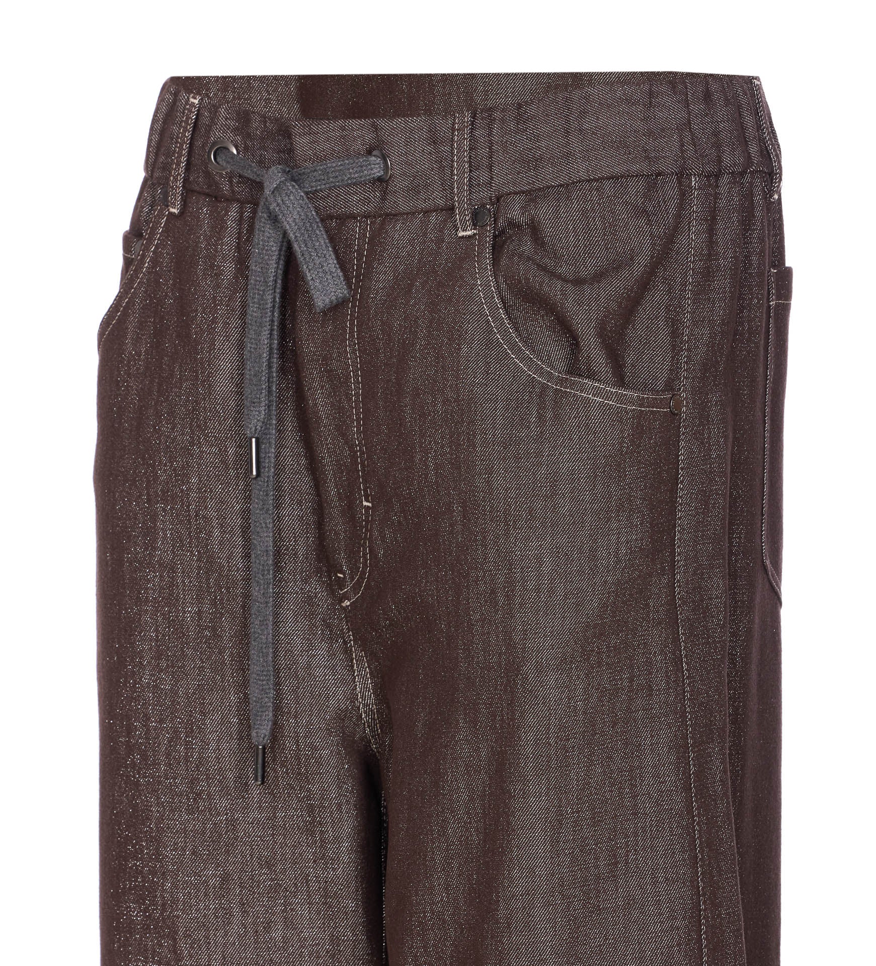 Brunello Cucinelli Trousers Brown Cotton