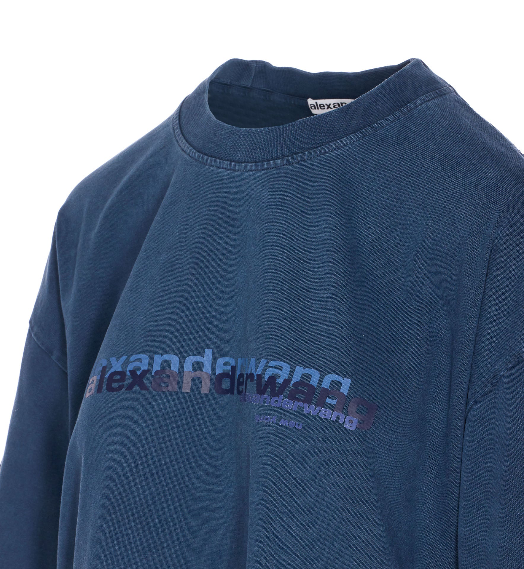 Alexander Wang T-Shirts And Polos Blue Cotton